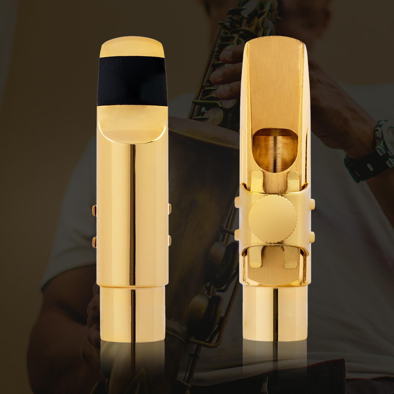Soprano Saxophone Mouthpiece Gold Size 5 6 7 8 9 for Music Lovers Gifts Size 8