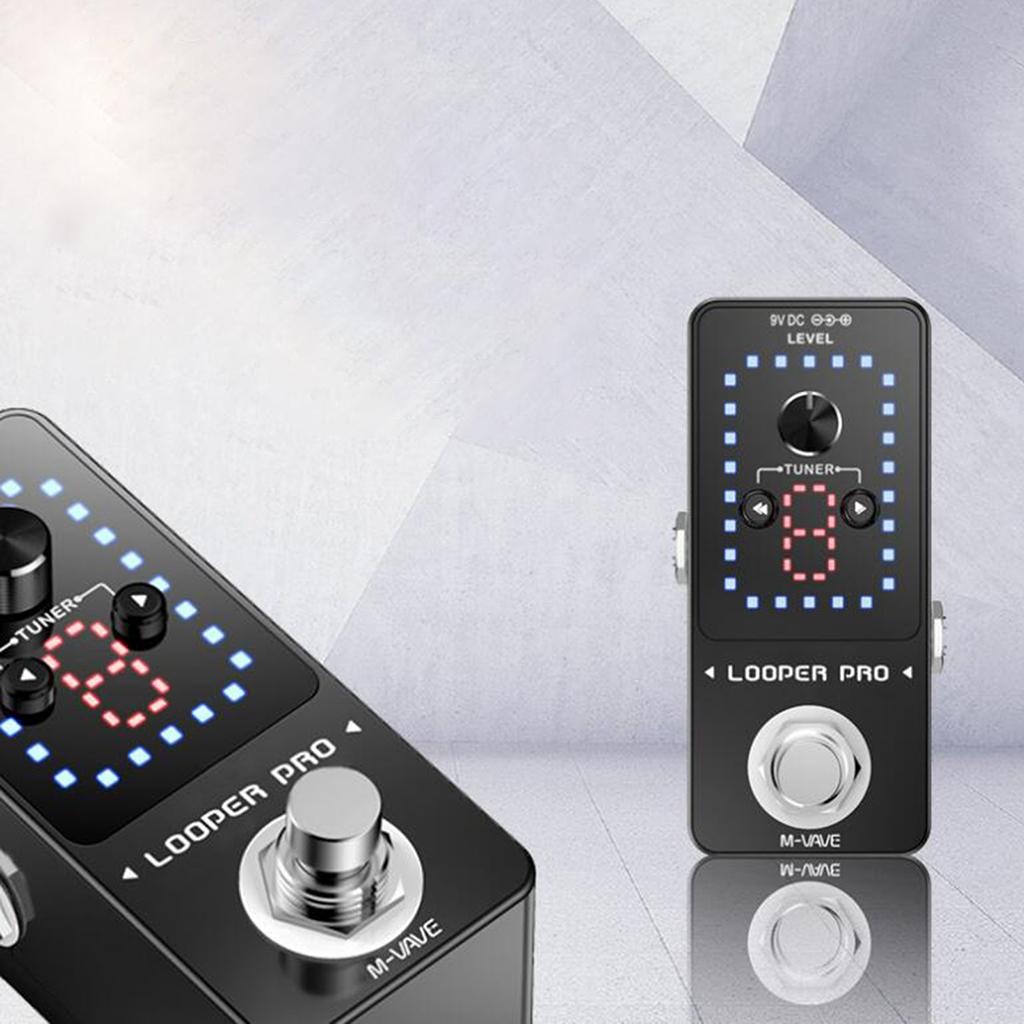 Mini 9 Loopers 40 minute Loop Recording Guitar Effects Pedal LED Display