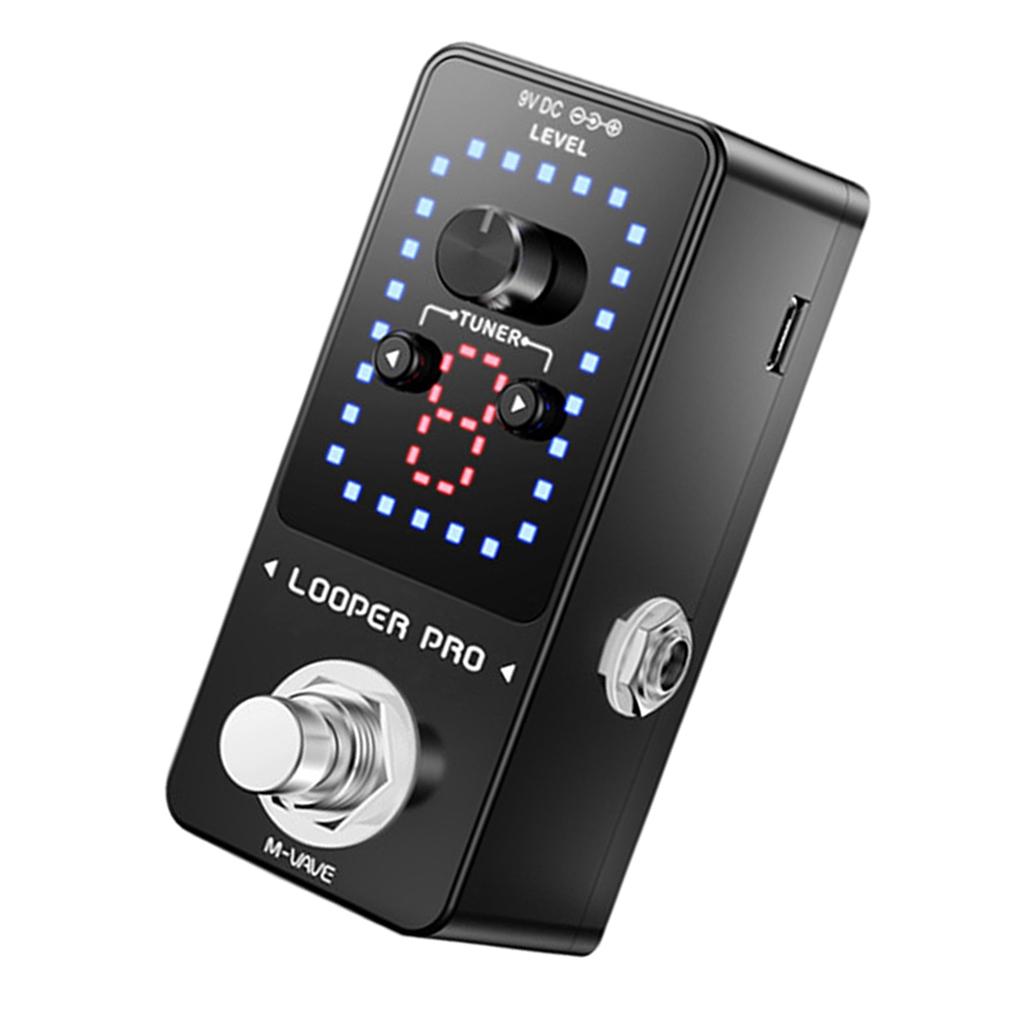 Mini 9 Loopers 40 minute Loop Recording Guitar Effects Pedal LED Display