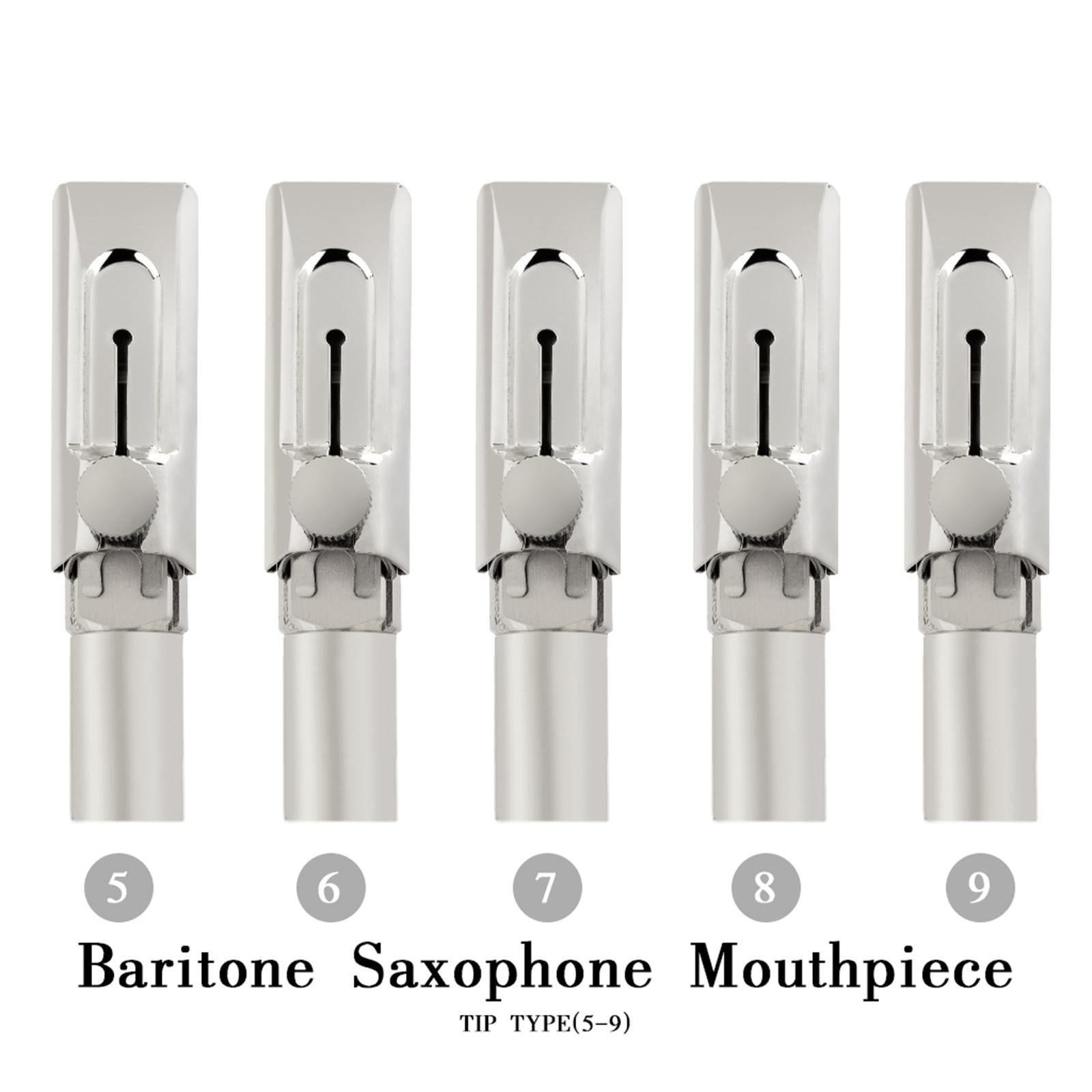 Metal Baritone Sax Mouthpiece Beginners Musical Instrument Accessory Size 5