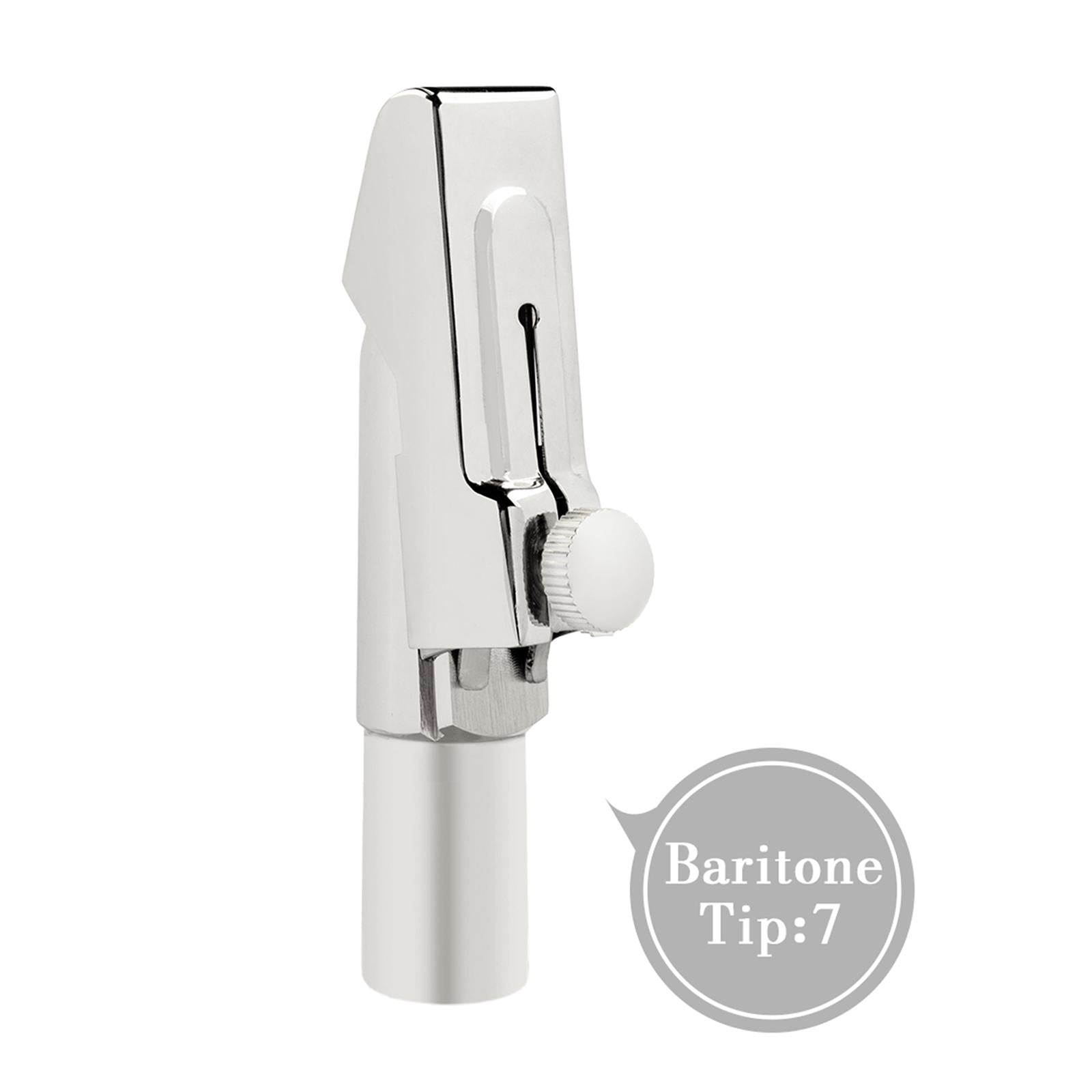Metal Baritone Sax Mouthpiece Beginners Musical Instrument Accessory Size 7