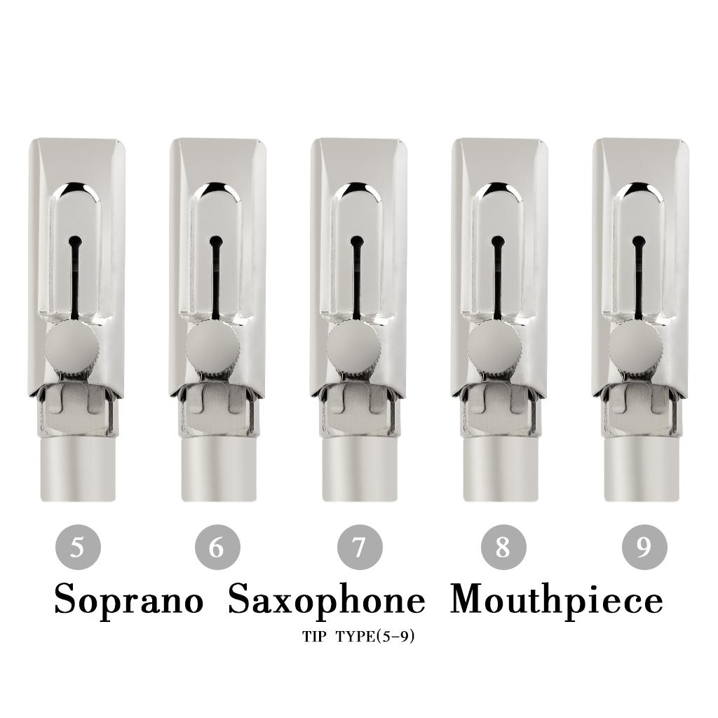 Metal Soprano Sax Mouthpiece Beginners Musical Instrument Accessories Size 5