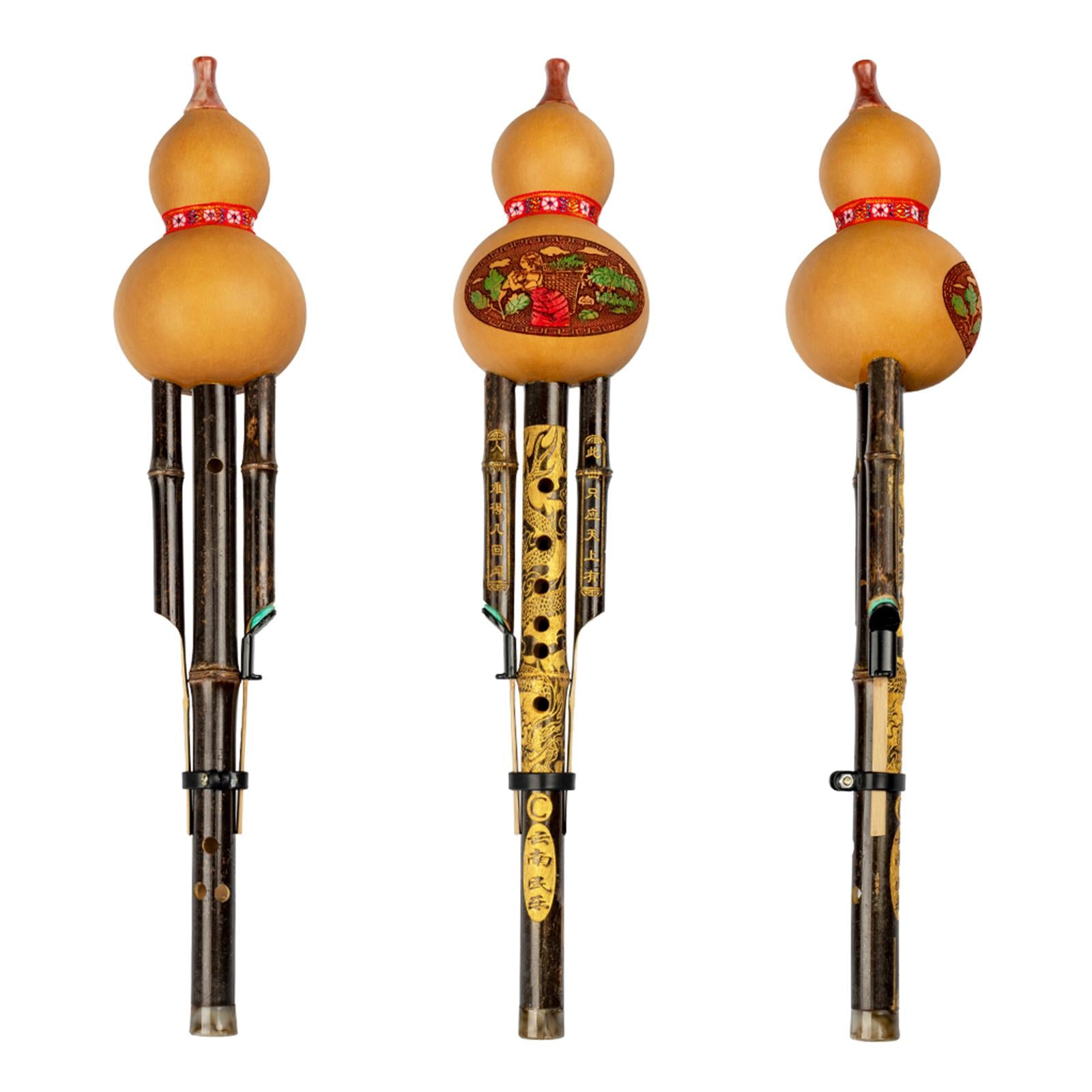 Hulusi Chinese Musical Instrument Woodwind Gourd Flute for Music Lovers