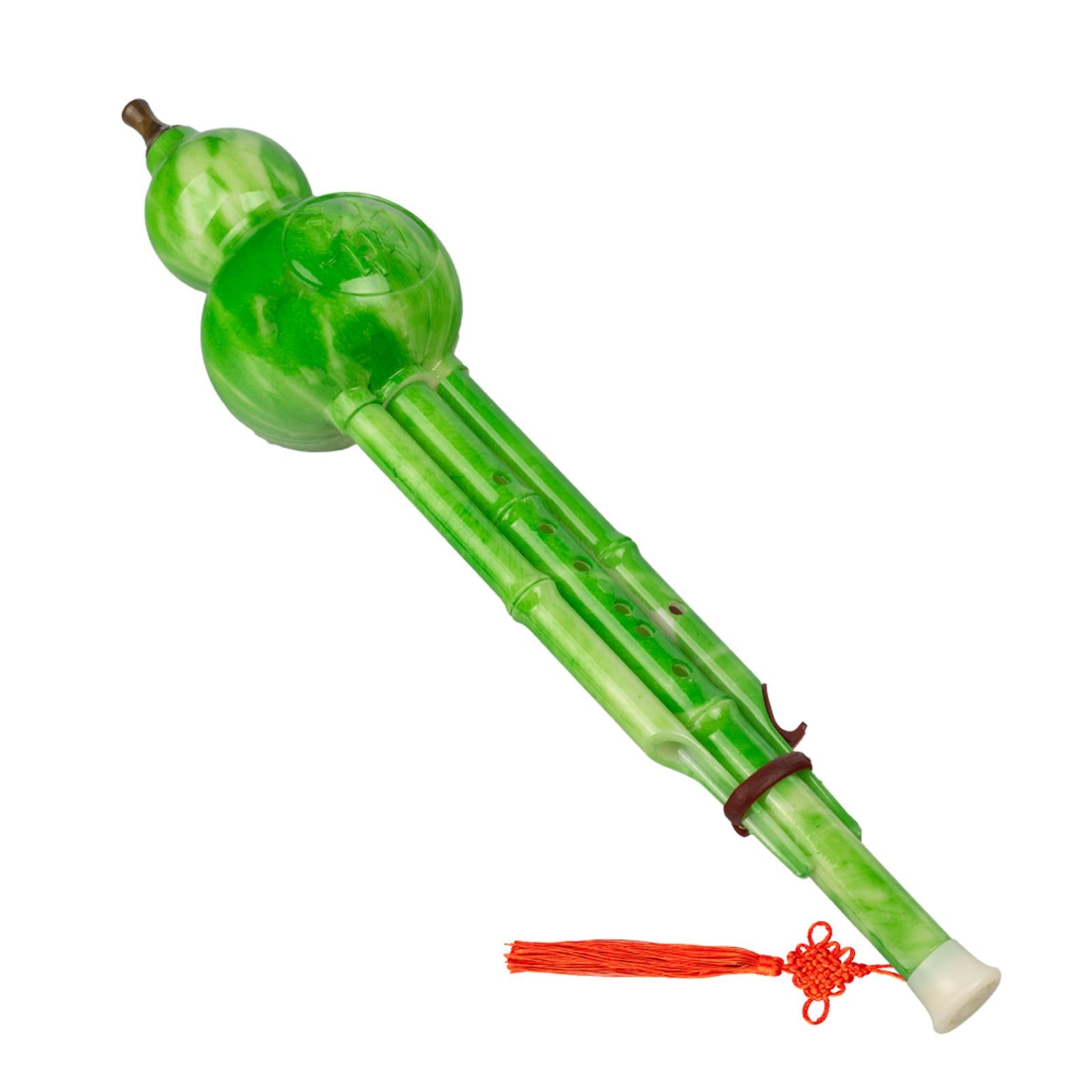 Chinese Traditional Hulusi Instrument for Music Lovers Beginner Green