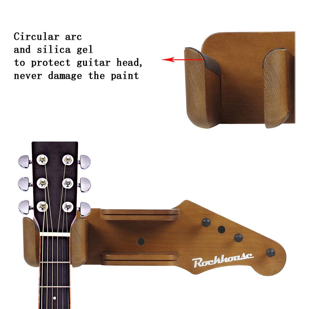Guitar Wall Hanger Rack for Acoustic Electric Guitar Wall Mounted