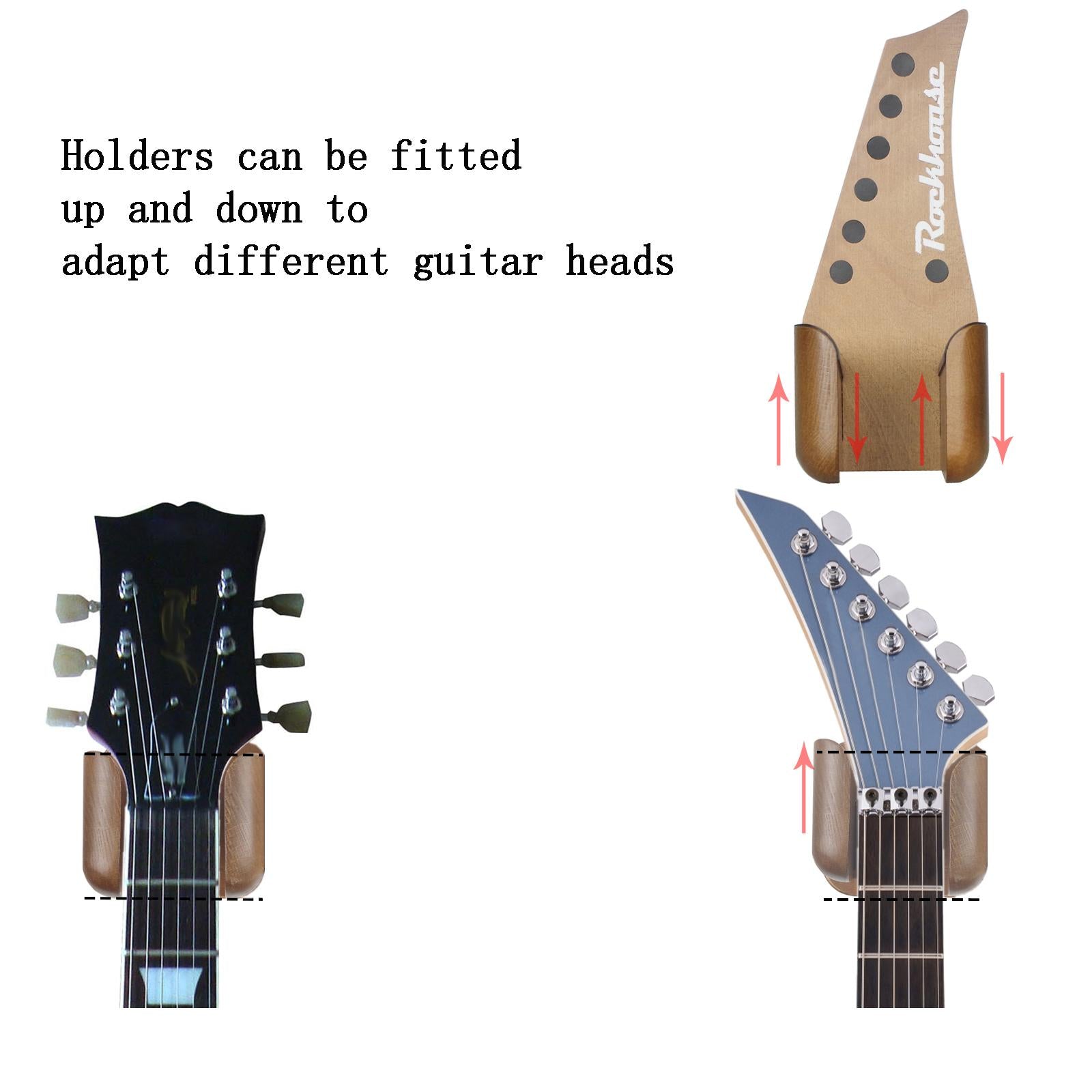 Wall Mount Guitar Hanger Guitar Holder Hanger for Acoustic Guitars Banjos