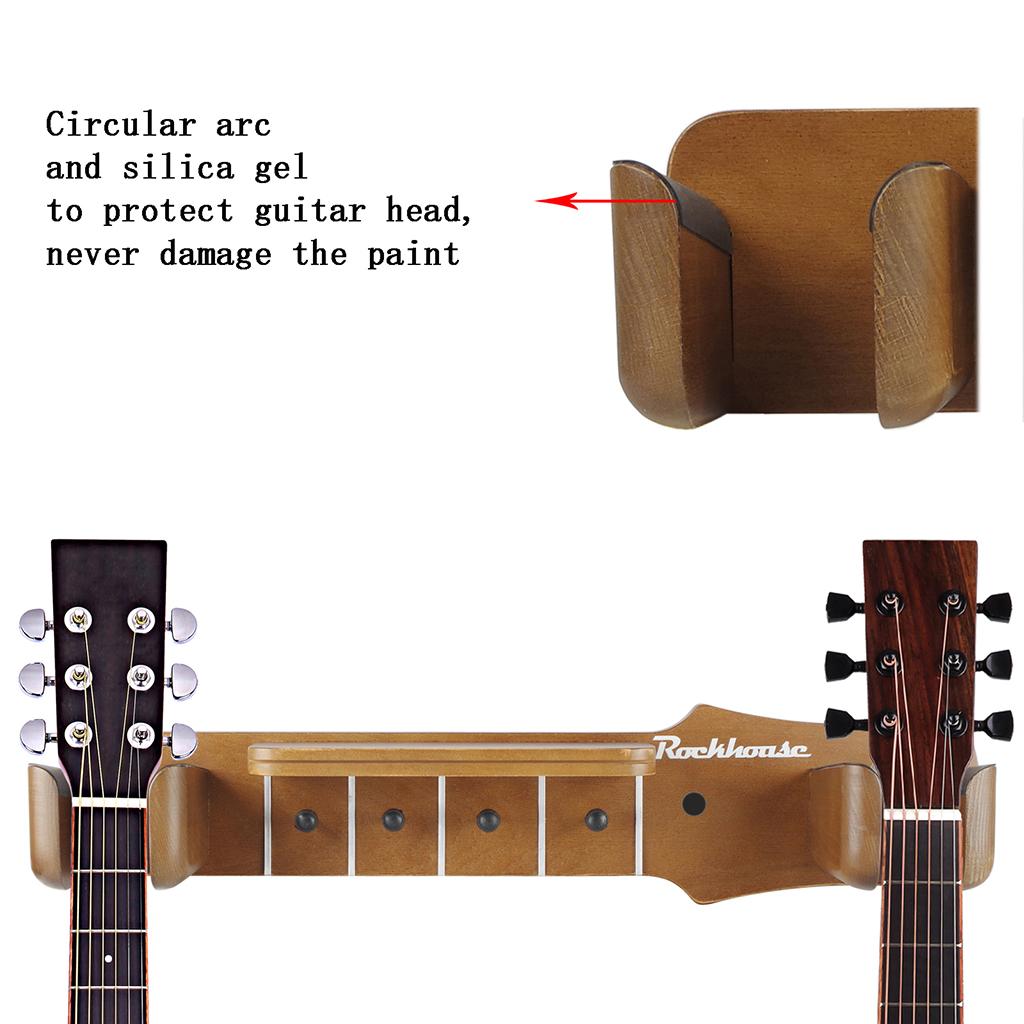 Wooden Guitar Hanger Stand Rack Guitar Hanger for Bass Musical Instruments
