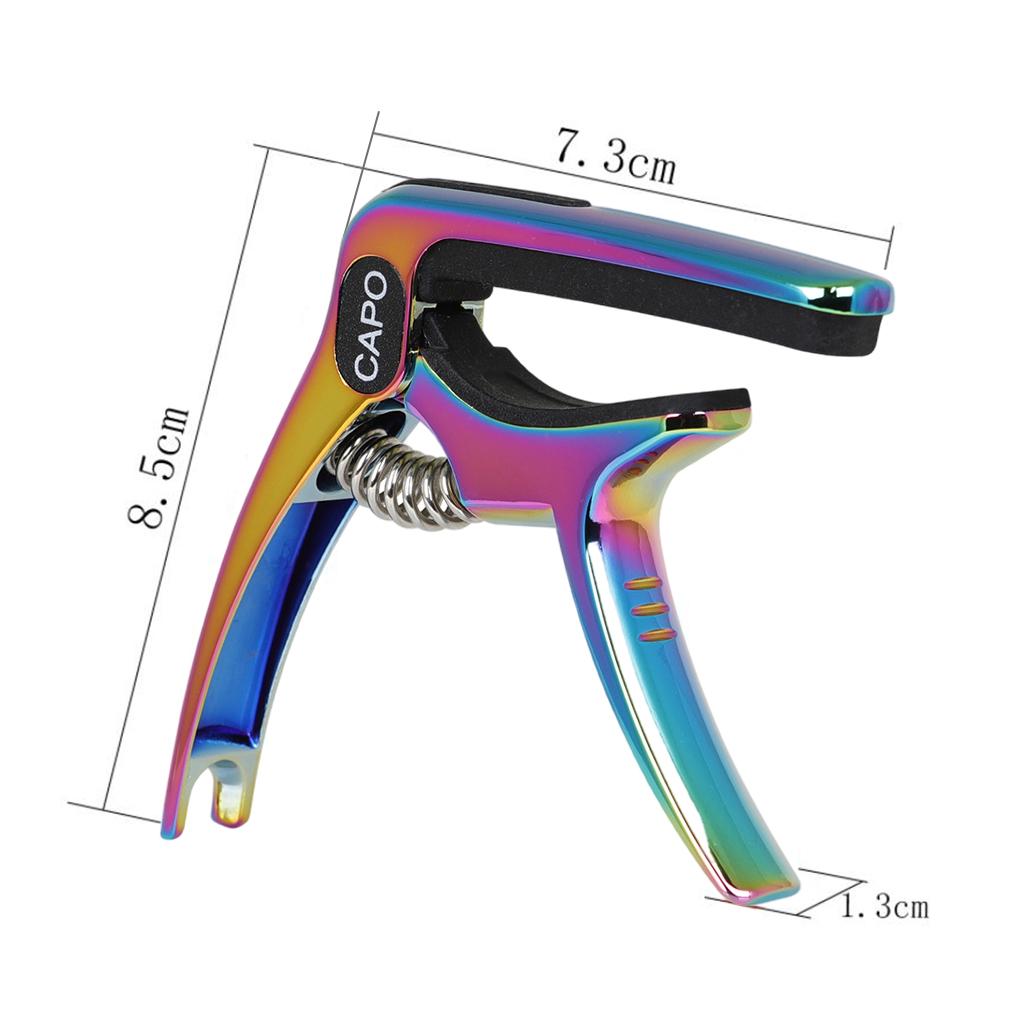 Guitar Capo Guitar Quick Clamp Capo for Acoustic Guitar Bass  Multicolour
