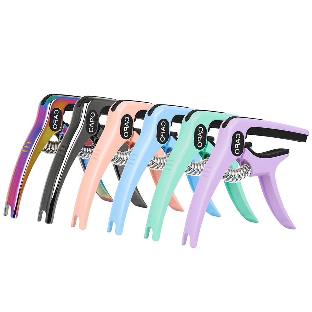 Guitar Capo Guitar Quick Clamp Capo for Acoustic Guitar Bass  Multicolour
