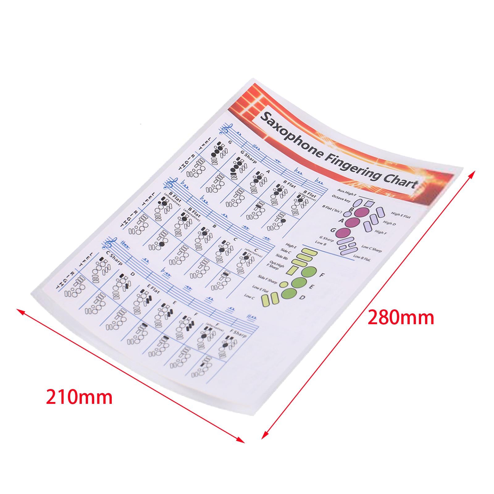 Saxophone Practice Chart Accessories Useful Beginner'S Guide Adult S