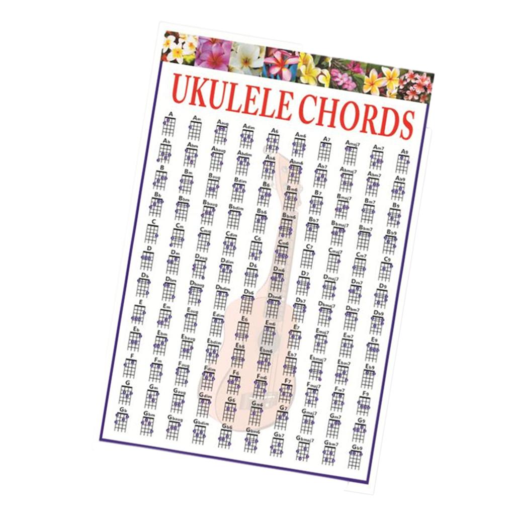 Chord & Scale Lesson Chart Guitar Chord Diagrams for Bass Guitar Accessories S