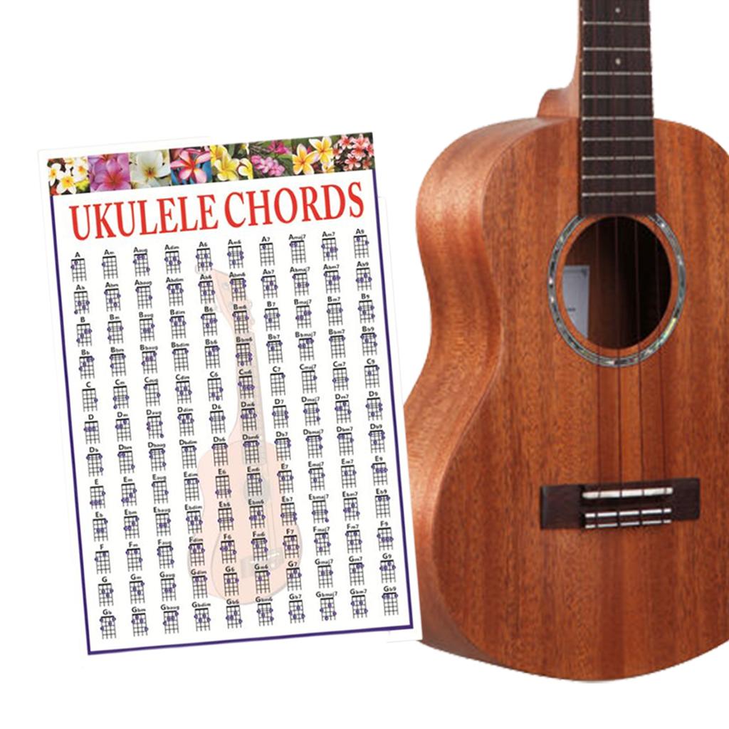 Chord & Scale Lesson Chart Guitar Chord Diagrams for Bass Guitar Accessories L