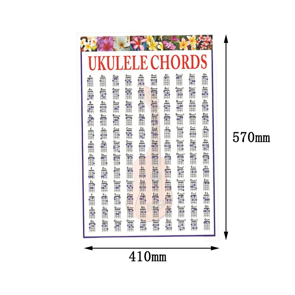 Chord & Scale Lesson Chart Guitar Chord Diagrams for Bass Guitar Accessories L