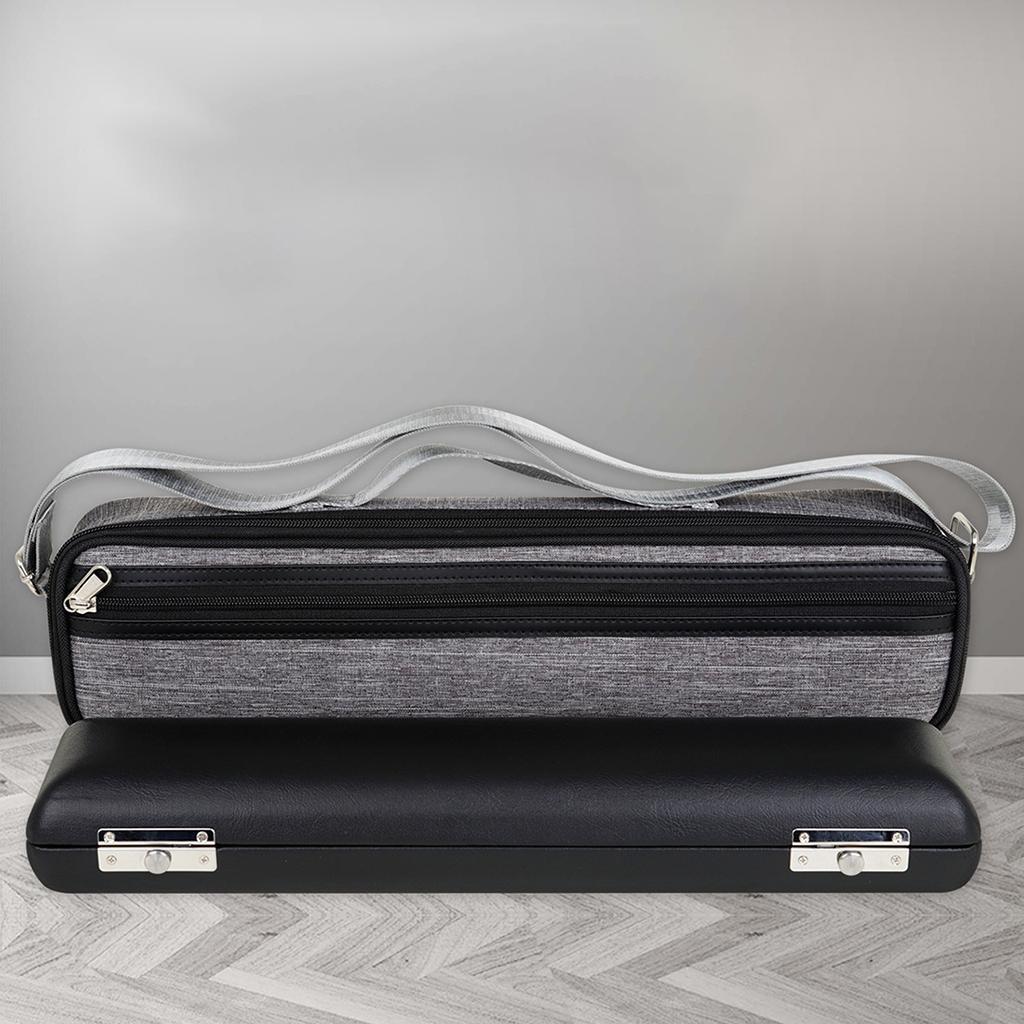 17 Hole Flute Case Protect Waterproof Soft Leather Premium for Concert Flute