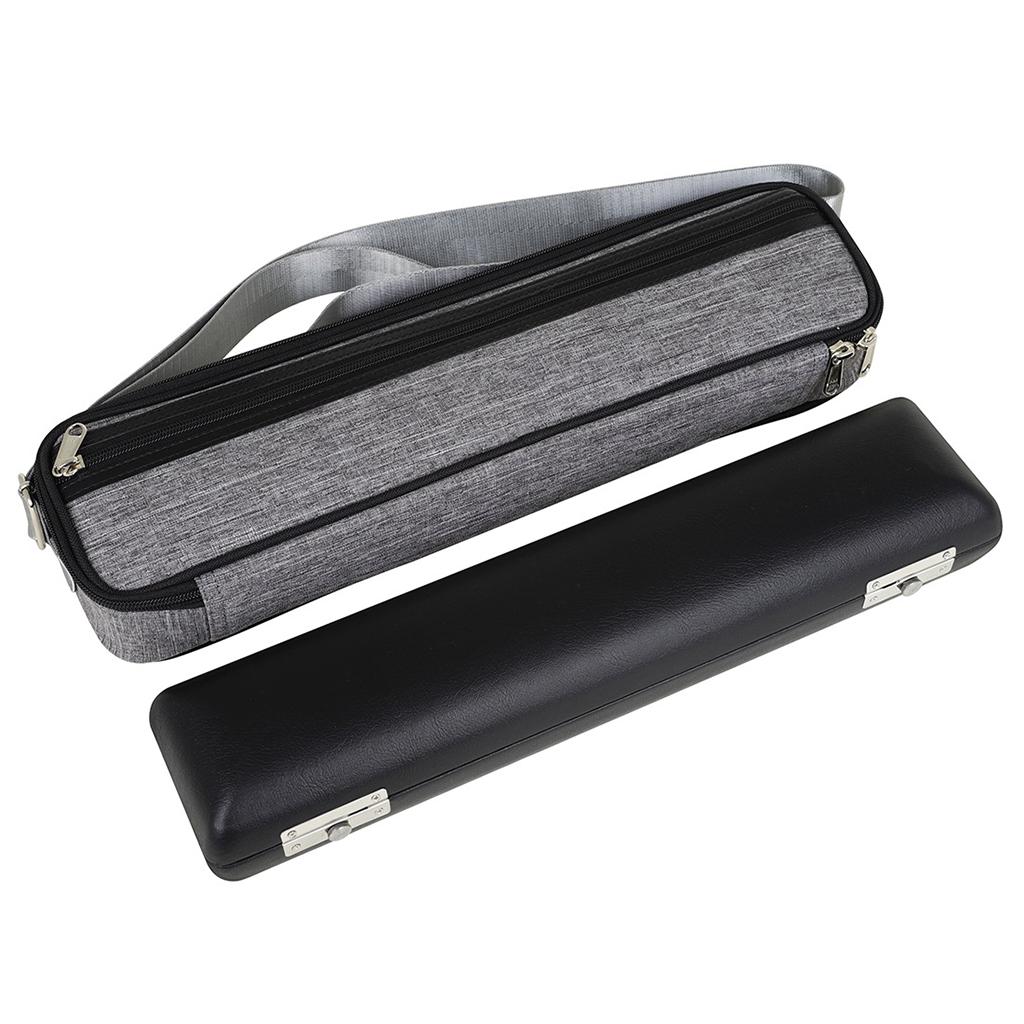 17 Hole Flute Case Protect Waterproof Soft Leather Premium for Concert Flute