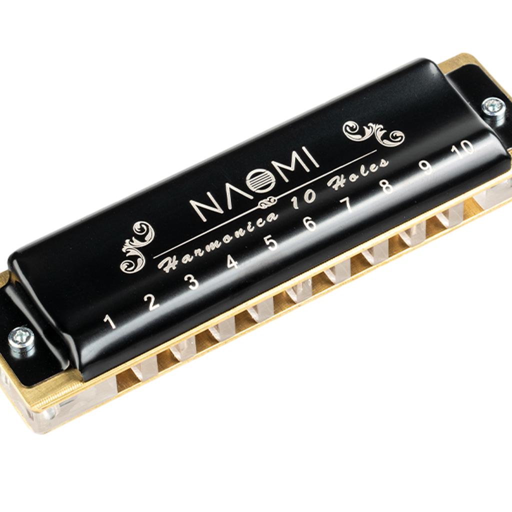Portable Harmonica 10 Holes Mouth Organ for Kids Musicians Adults