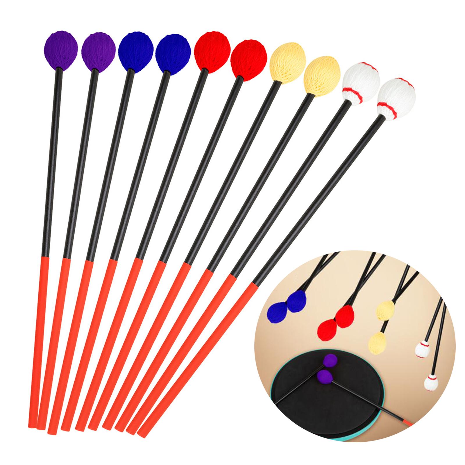 Marimba Mallets Mallet Sticks for Instrument Accessories Wood Block Chime Yellow