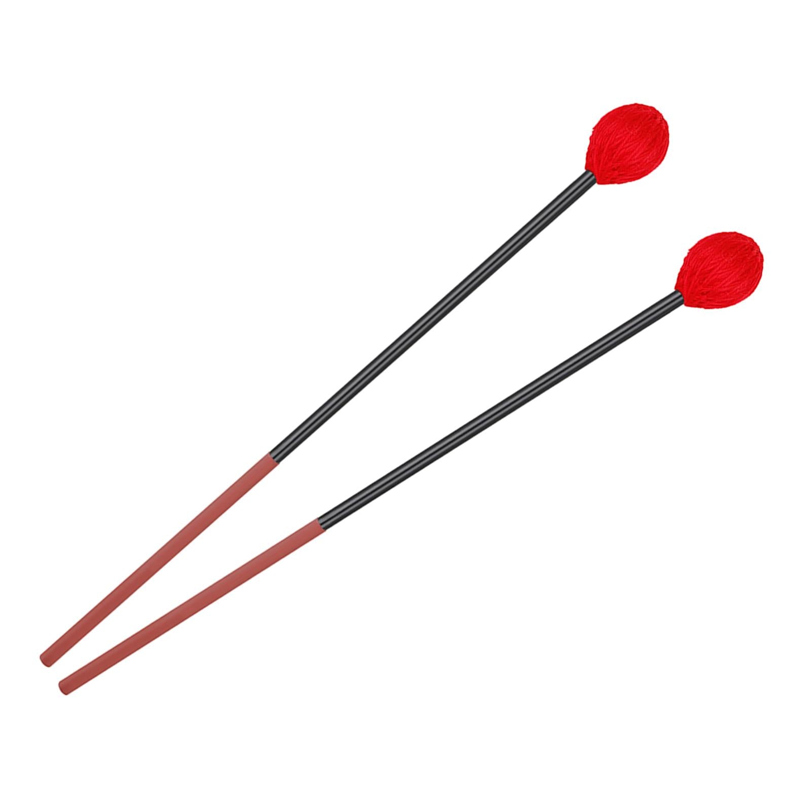 Marimba Mallets Mallet Sticks for Instrument Accessories Wood Block Chime Red