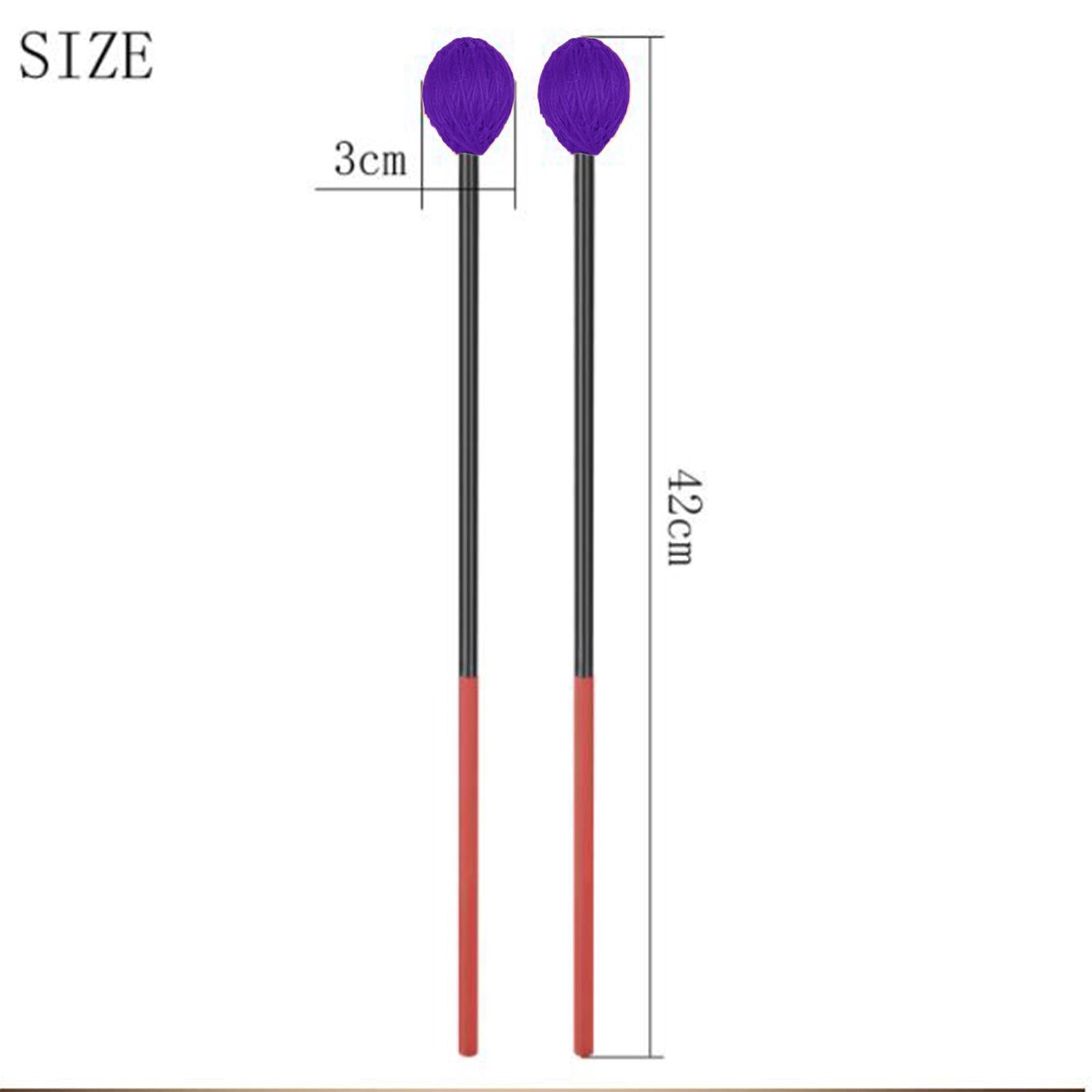 Marimba Mallets Mallet Sticks for Instrument Accessories Wood Block Chime Purple