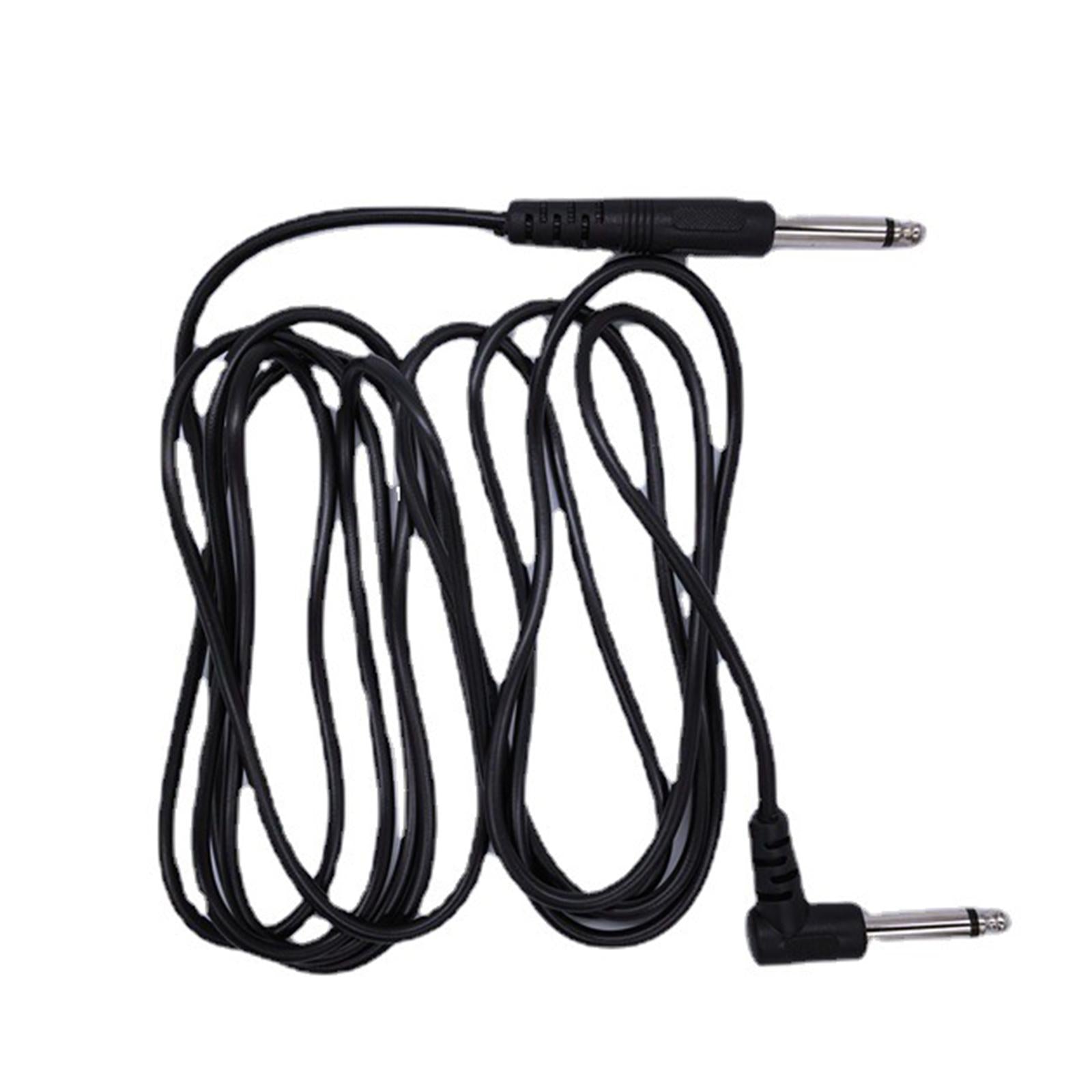 3M Bass Amp Guitar Cord 1/4 Right Angle to Straight for Audio Amplifier"