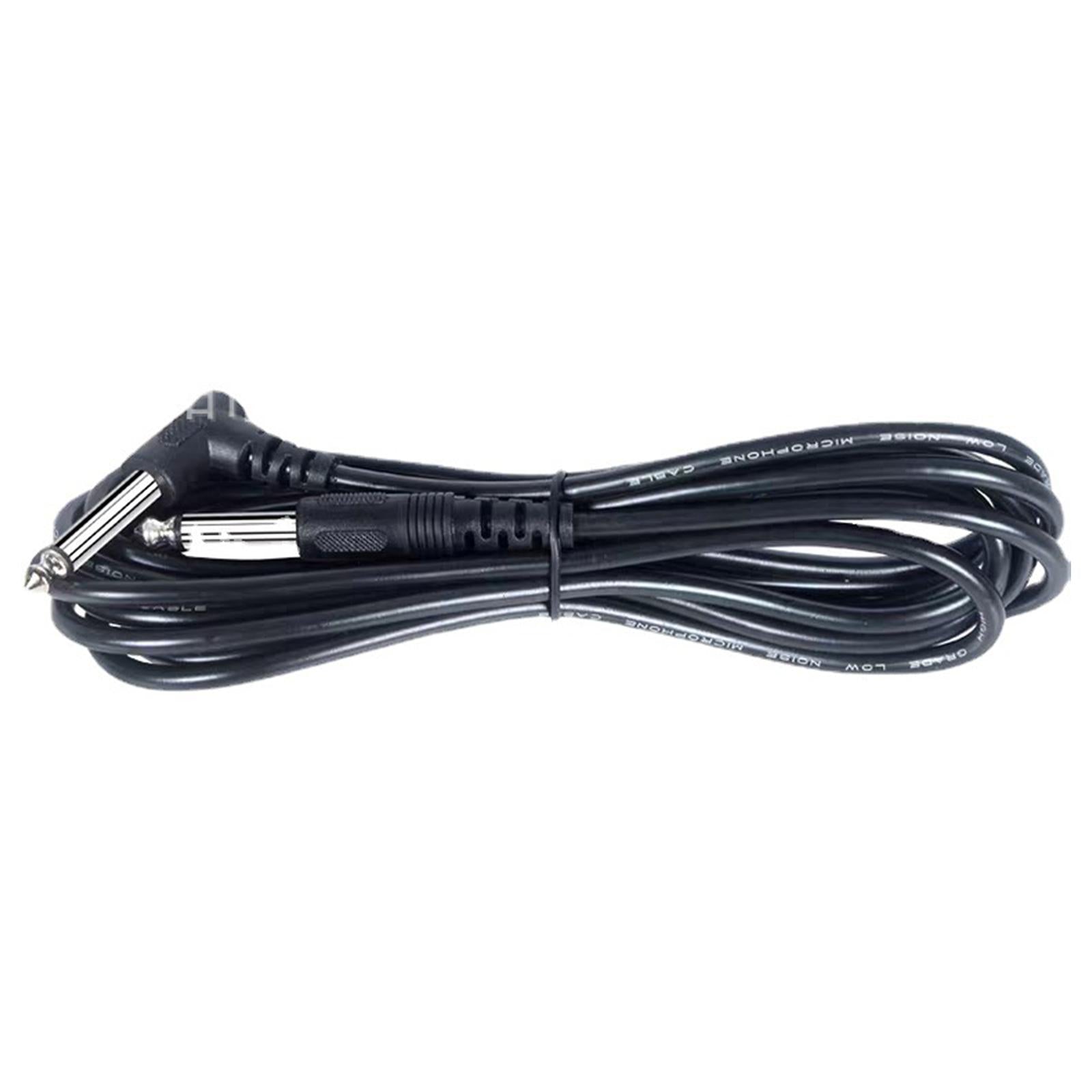 3M Bass Amp Guitar Cord 1/4 Right Angle to Straight for Audio Amplifier"
