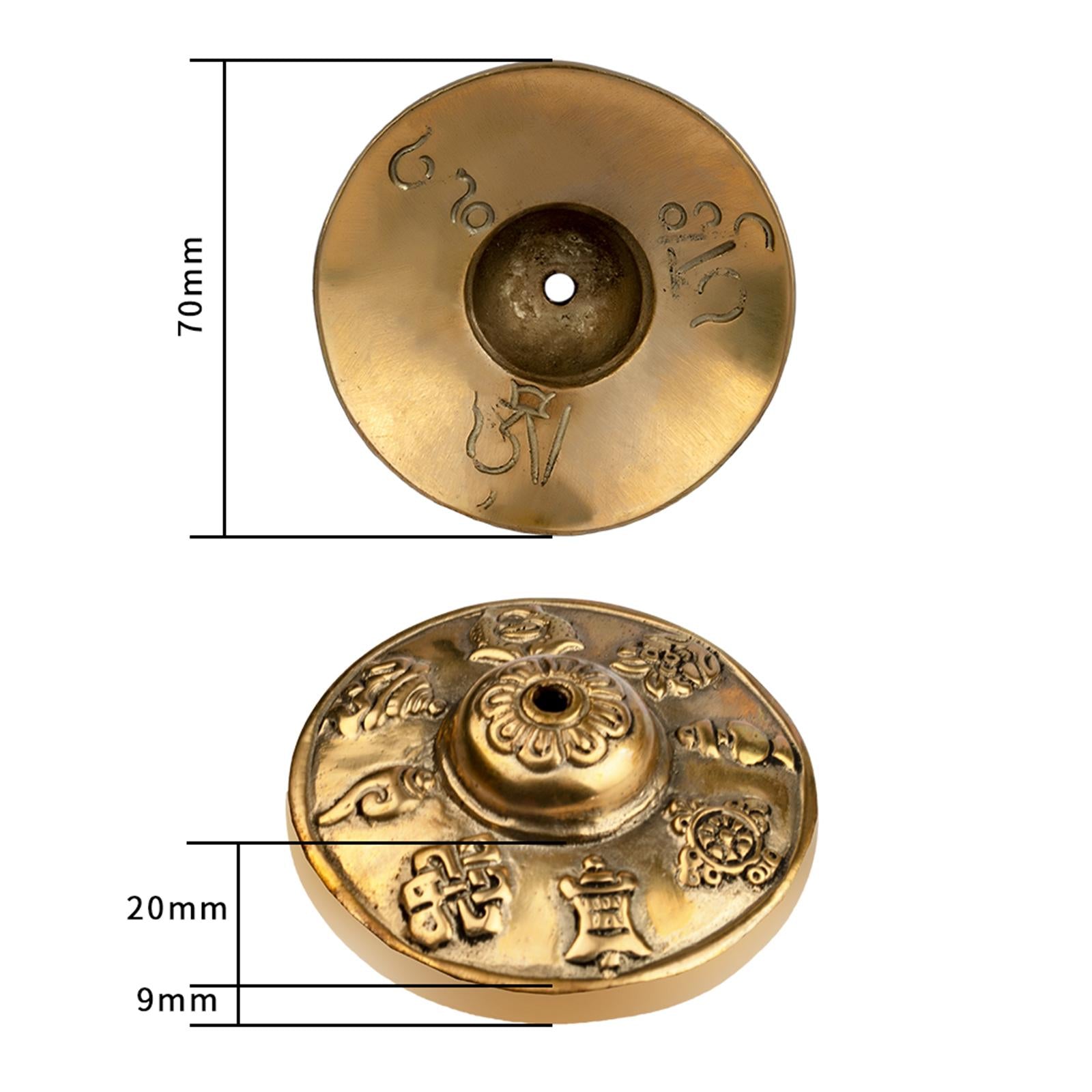 1 Pair Tingsha Cymbals Tibetan Instrument Spiritual for Soothing Rituals