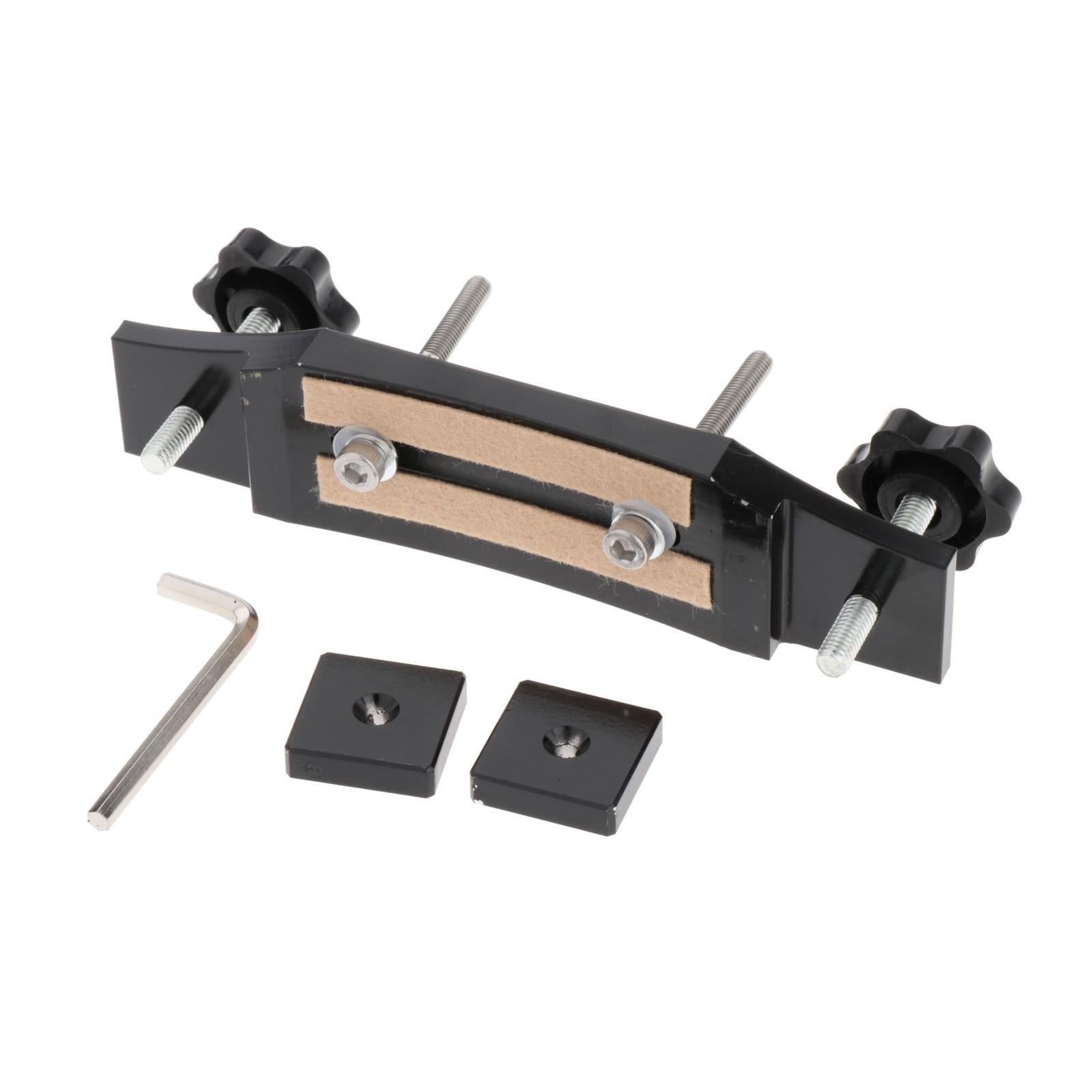 Luthier Tools Aluminum Alloy Guitar Bridge Clamp Guitar Fixture Clip Black