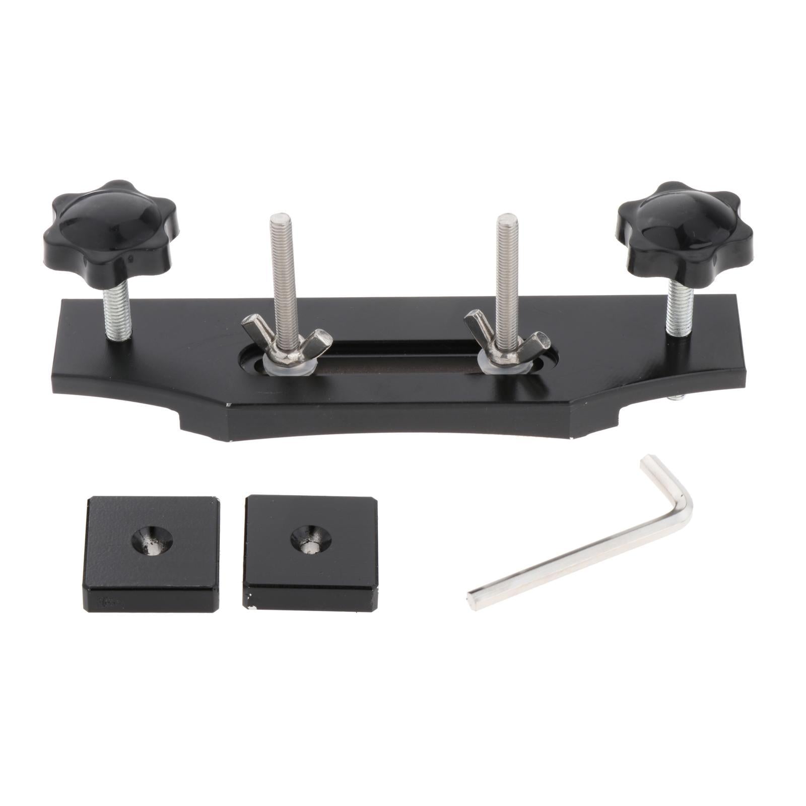 Luthier Tools Aluminum Alloy Guitar Bridge Clamp Guitar Fixture Clip Black