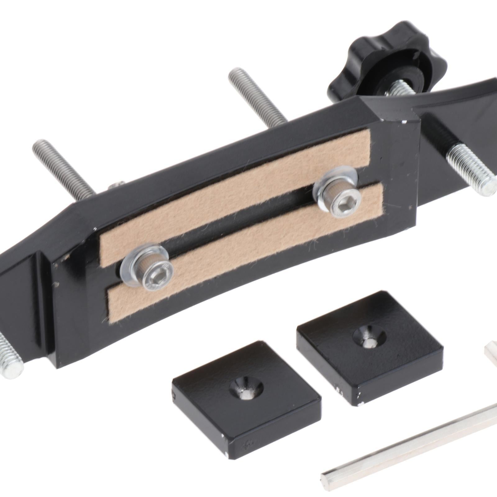 Luthier Tools Aluminum Alloy Guitar Bridge Clamp Guitar Fixture Clip Black