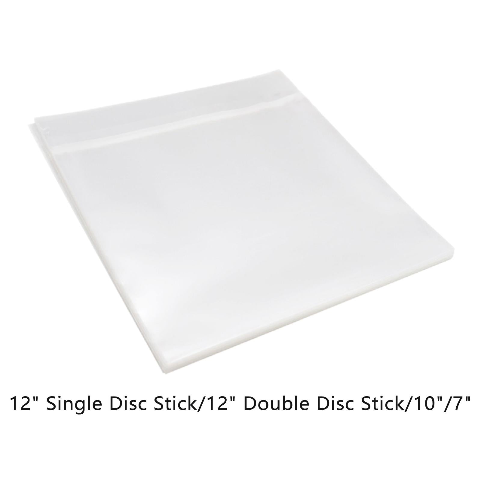50Pcs Vinyl Record Sleeves Records Bag Reusable Clear for Turntable Player 12inch Single Record