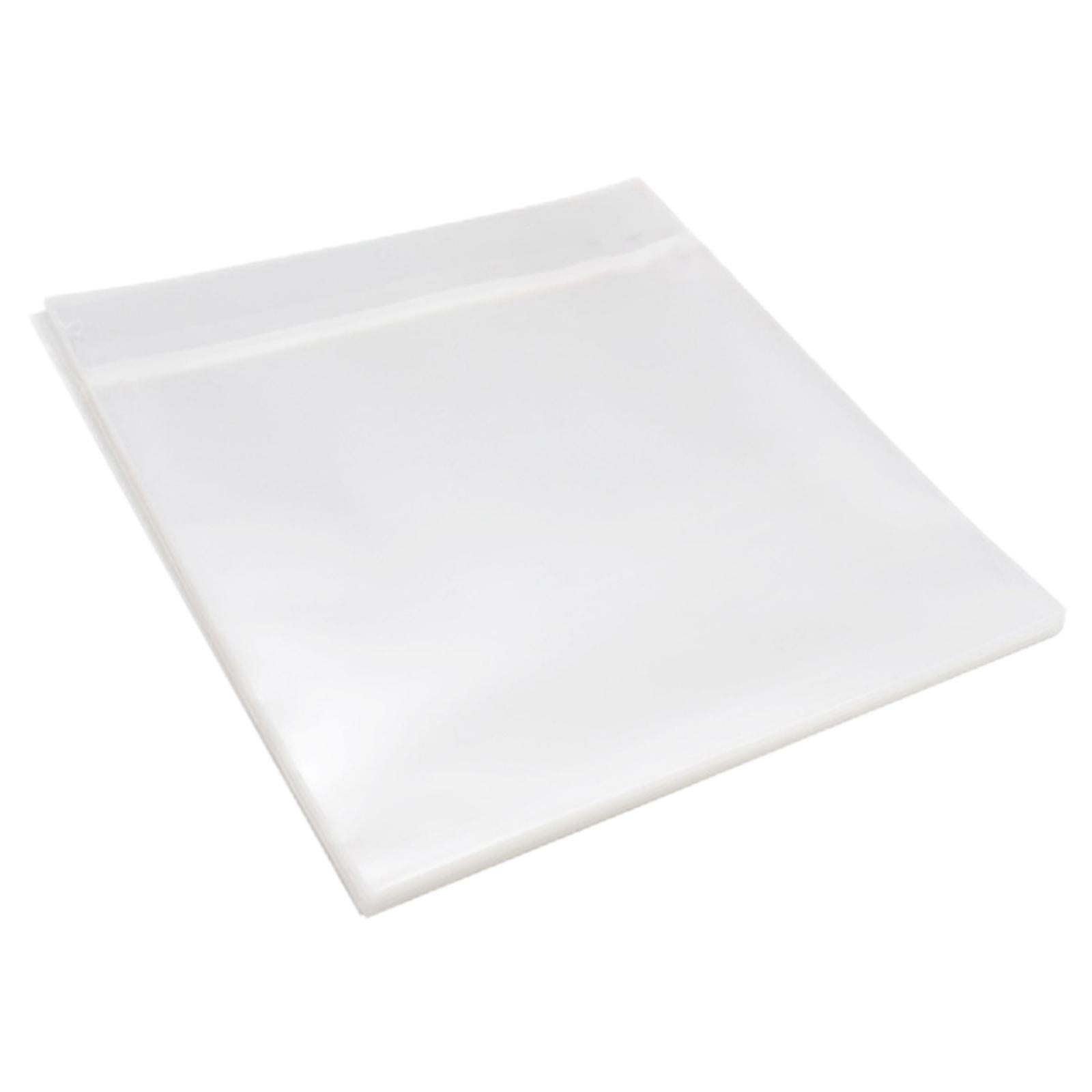 50Pcs Vinyl Record Sleeves Records Bag Reusable Clear for Turntable Player 12inch Dual Record