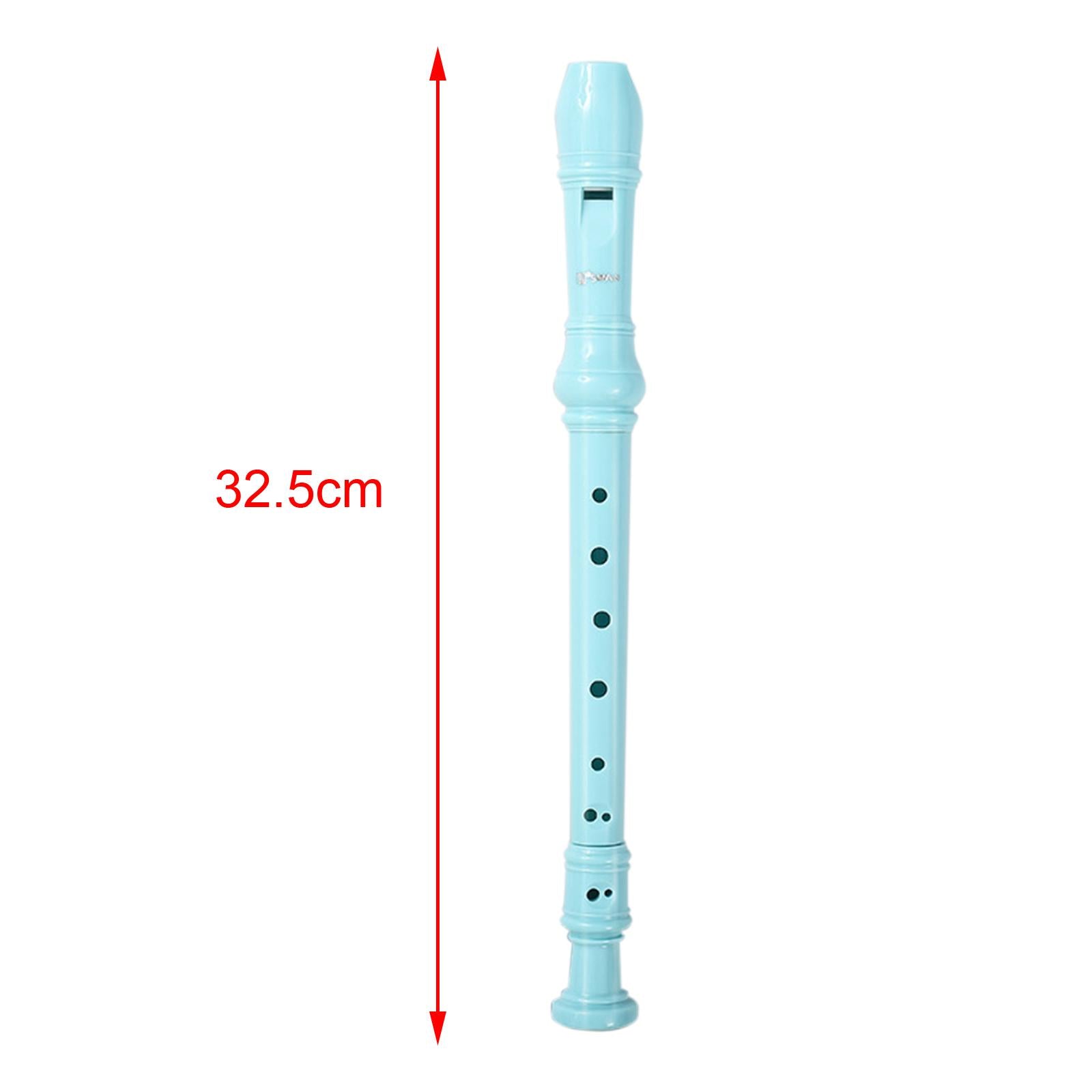 German Style  Soprano Recorder Musical Instrument Gifts  Blue 8 Hole
