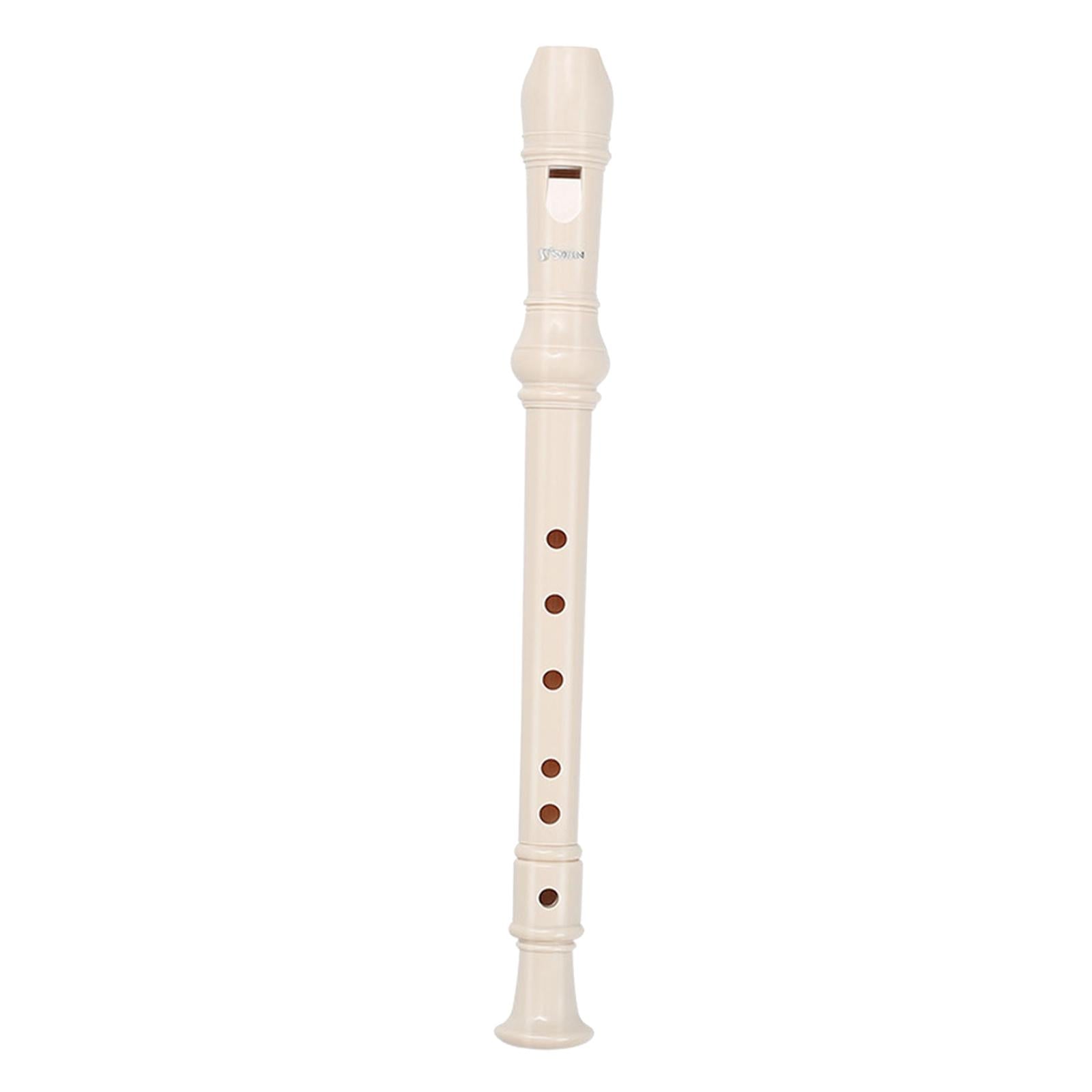 German Style  Soprano Recorder Musical Instrument Gifts  White 6 Hole