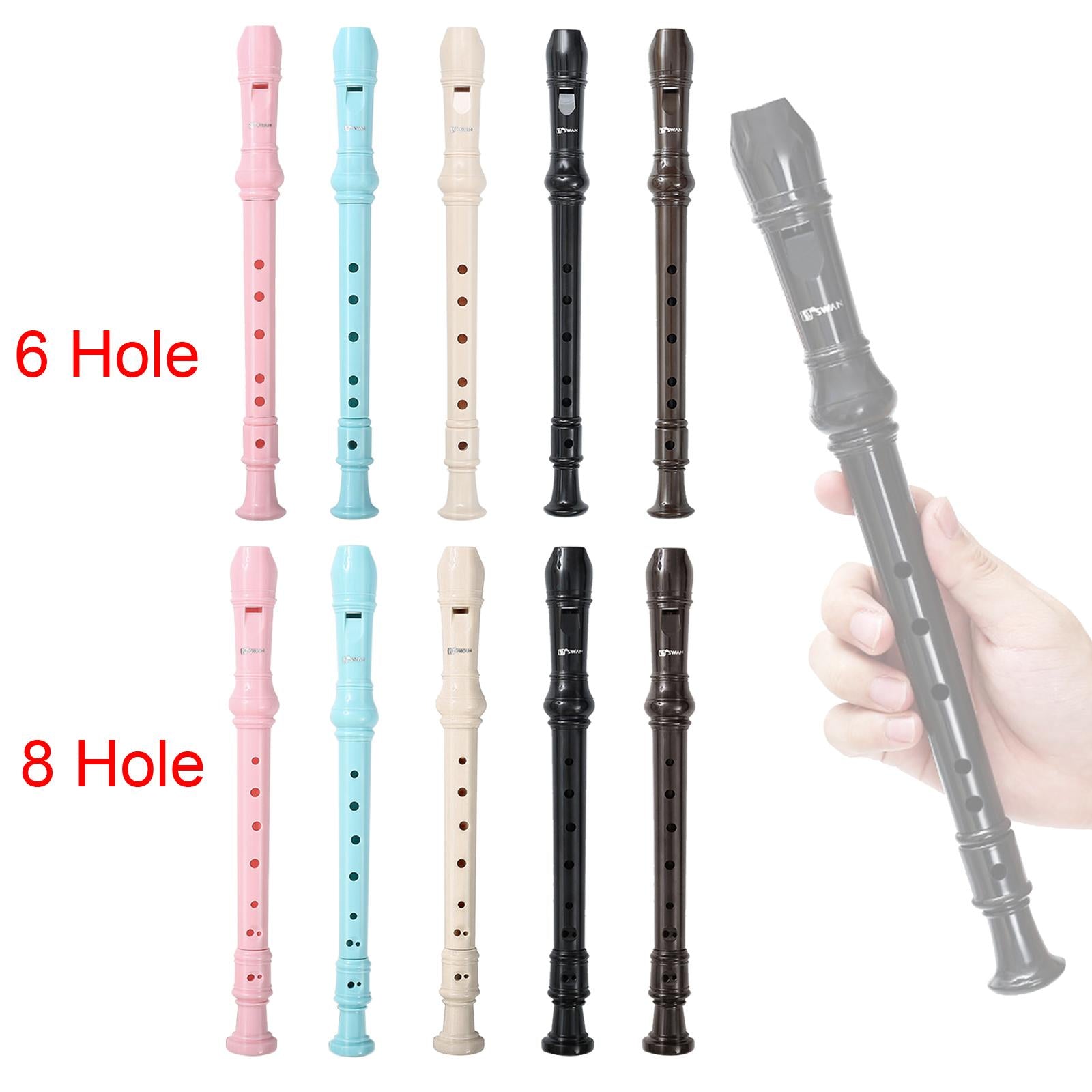 German Style  Soprano Recorder Musical Instrument Gifts  Brown 6 Hole
