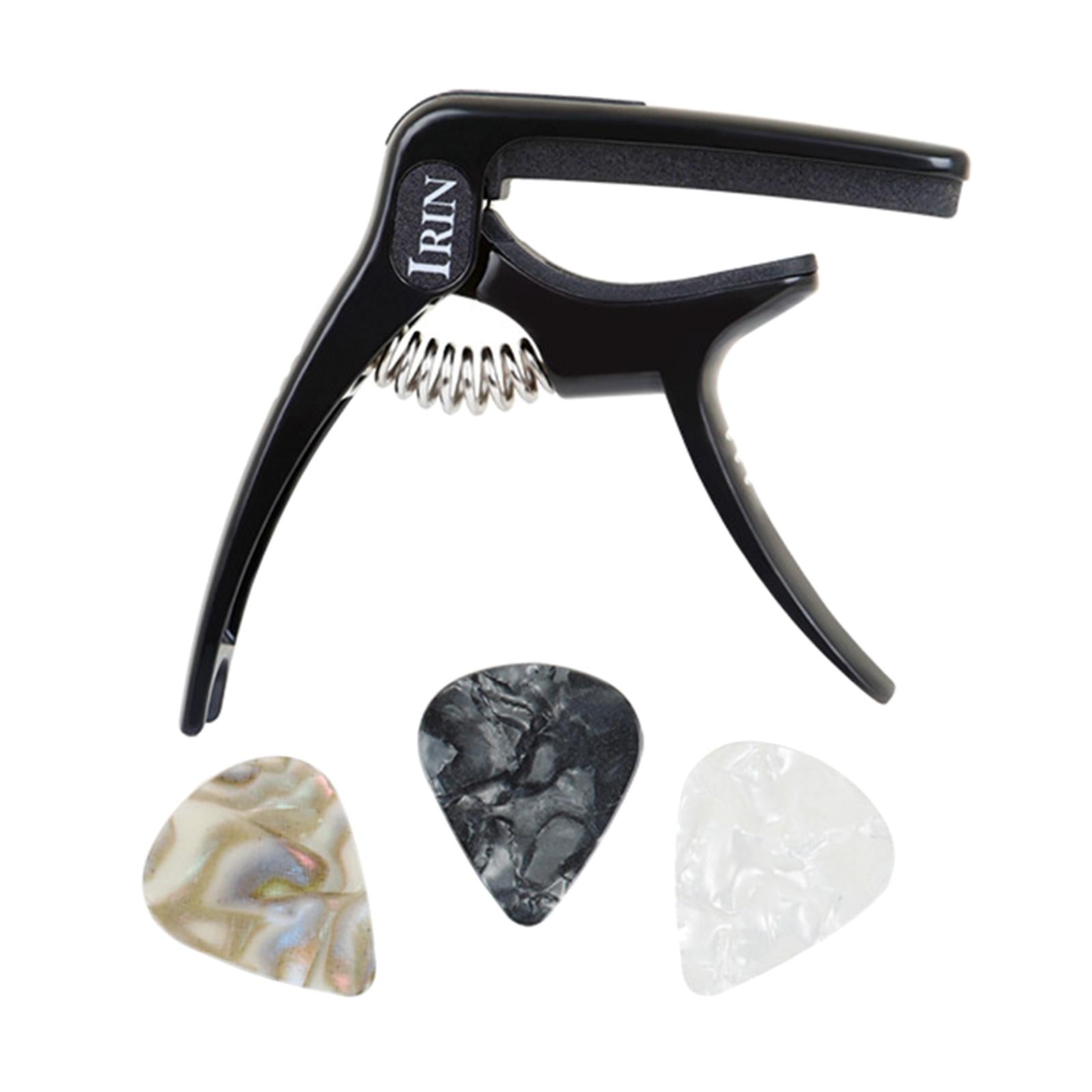 Professional Guitar Capo with 3 Picks for Banjo Mandolin Musical Instruments