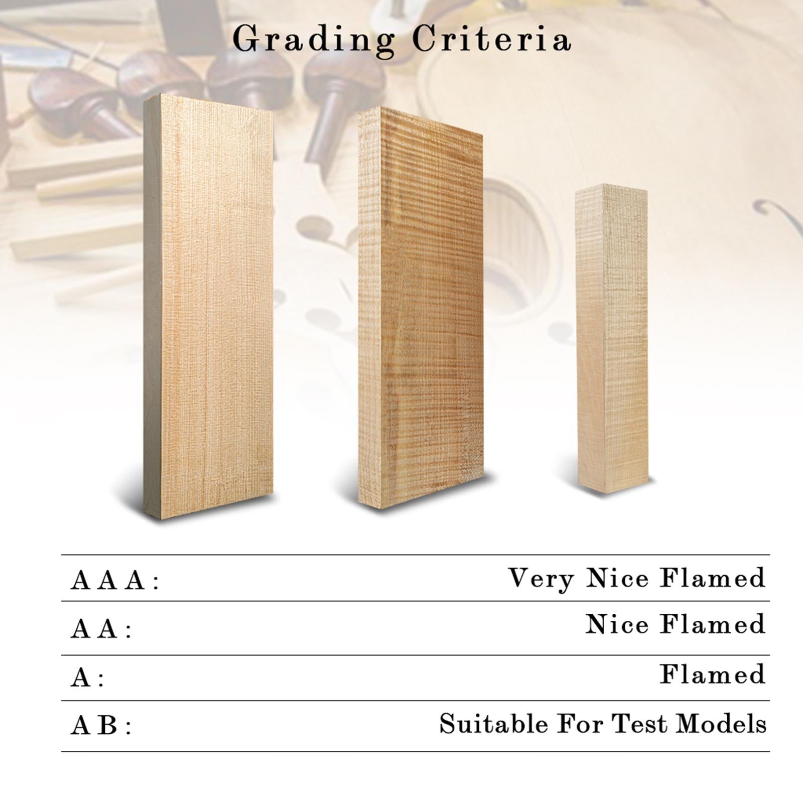 Maple Wood Violin Neck Headstock for Guitar Accessories DIY Project Parts