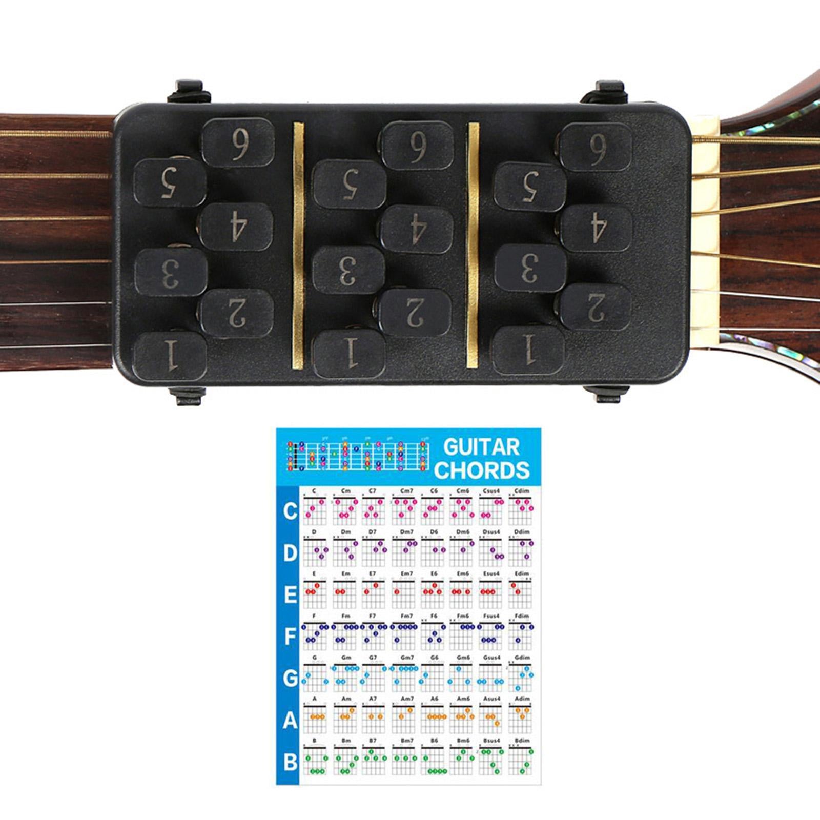 Chord Learning Aid with Guitar Chord Chart Accessories for Teaching Training