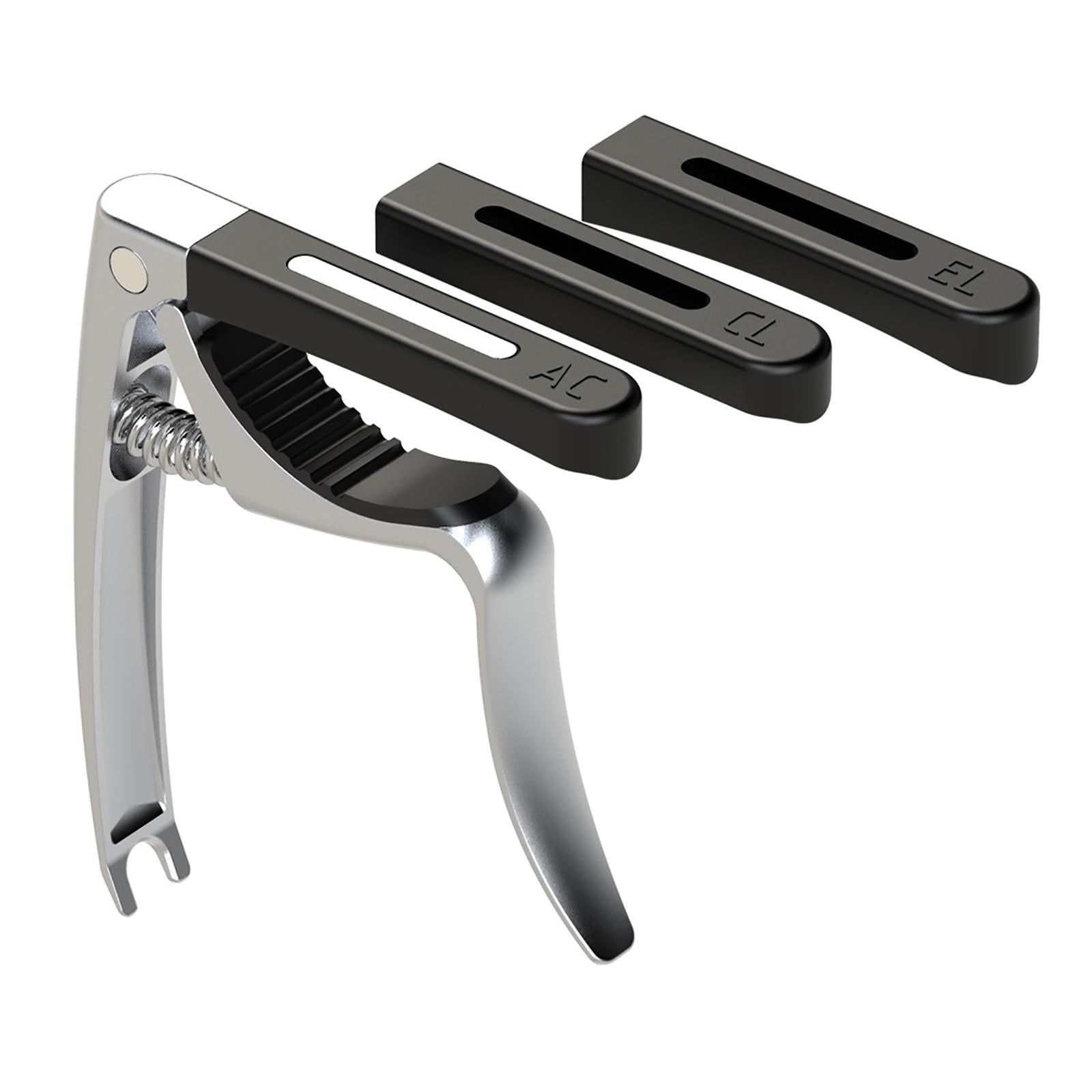 Guitar Capo Zinc Alloy for Acoustic Classic and Electric Guitars Black