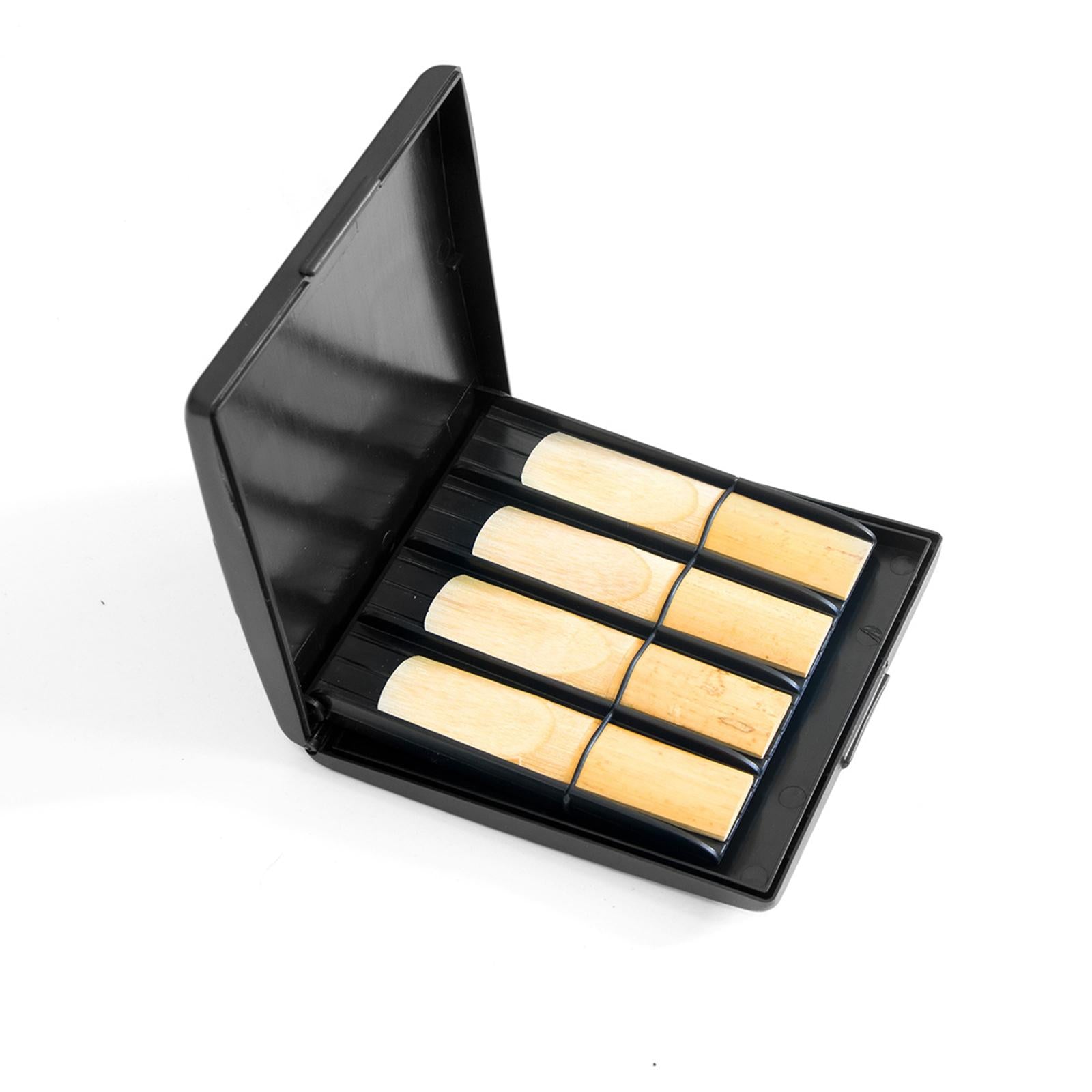 1x Saxophone Portable Wear-Resisting Storage Box for 8 Reeds Grids Outdoor
