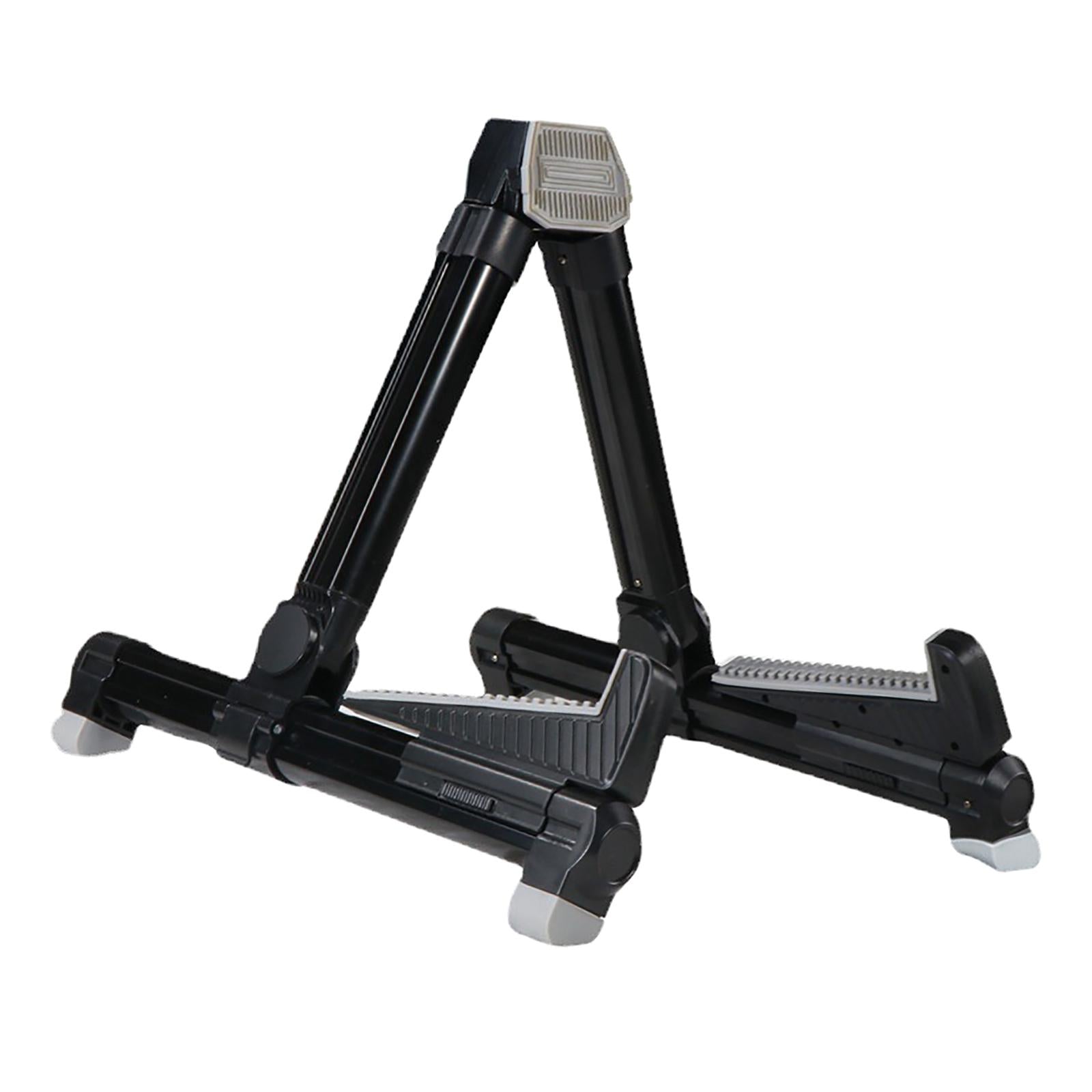 Guitar Stand Durable Non-Slip Rubber Pad&Feet Floor Stand for Folk Guitars Black