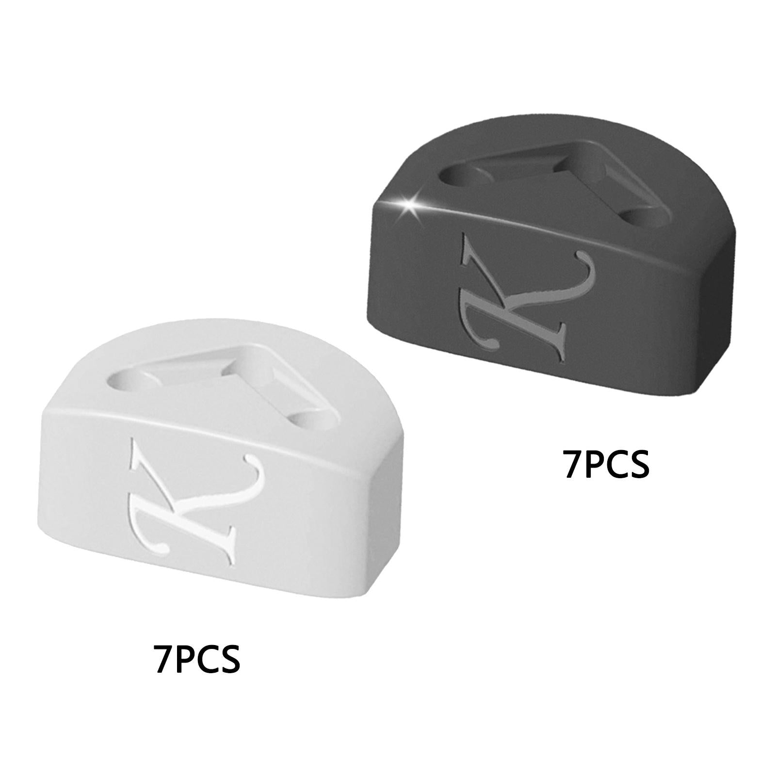 7 Pieces Guitar String Retainer String Buckle for Classical Guitar Accessory White