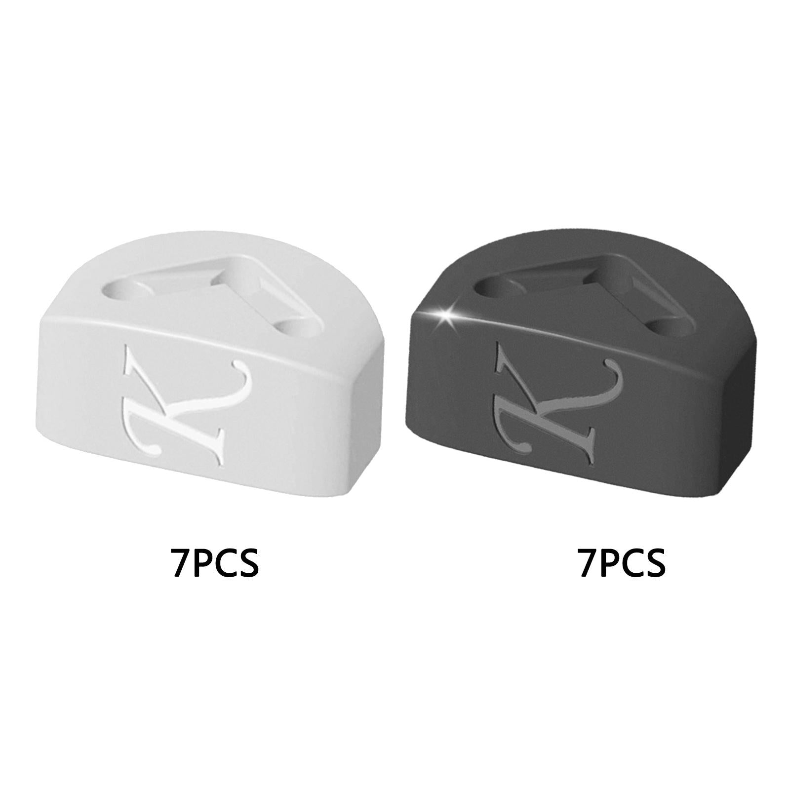7 Pieces Guitar String Retainer String Buckle for Classical Guitar Accessory White