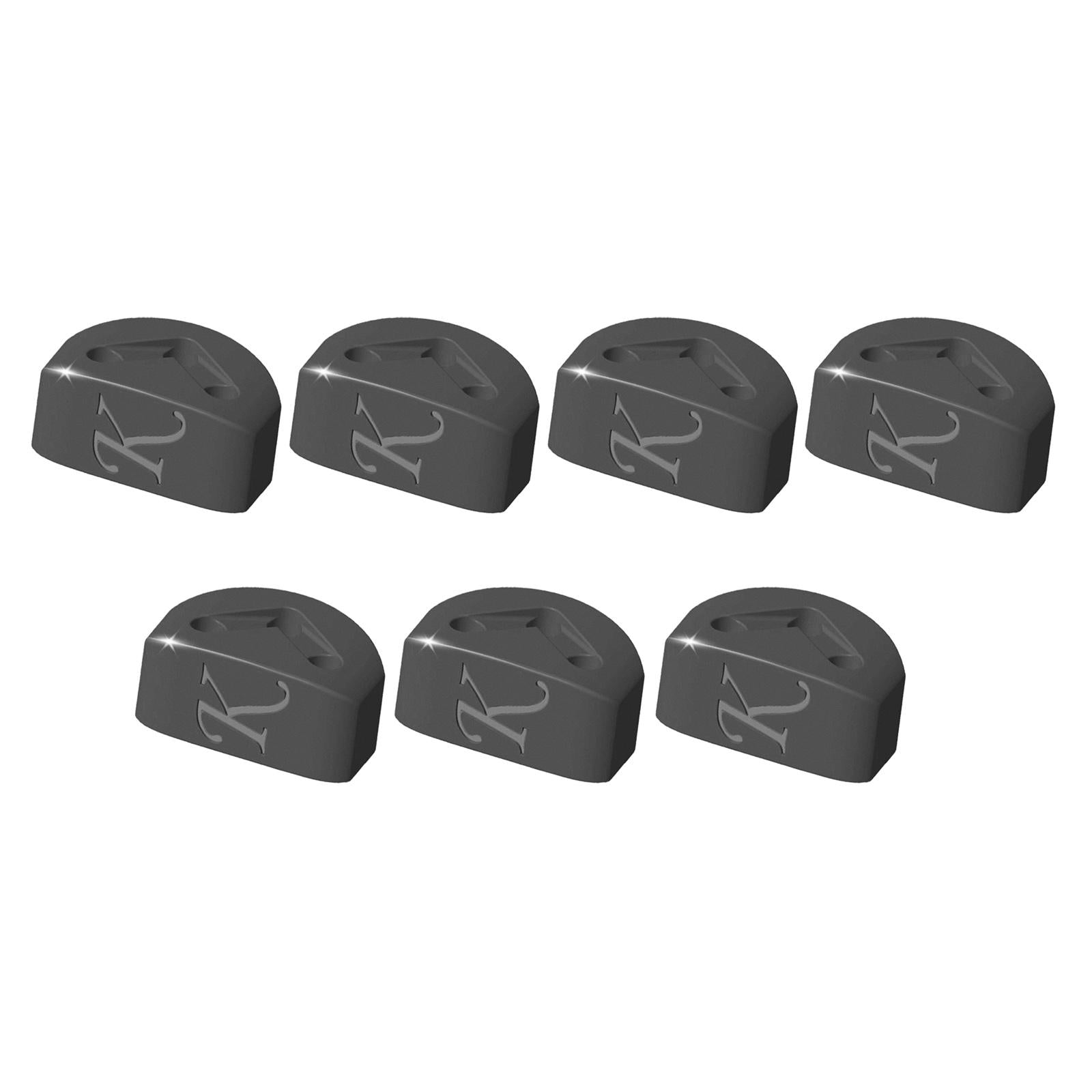 7 Pieces Guitar String Retainer String Buckle for Classical Guitar Accessory Black