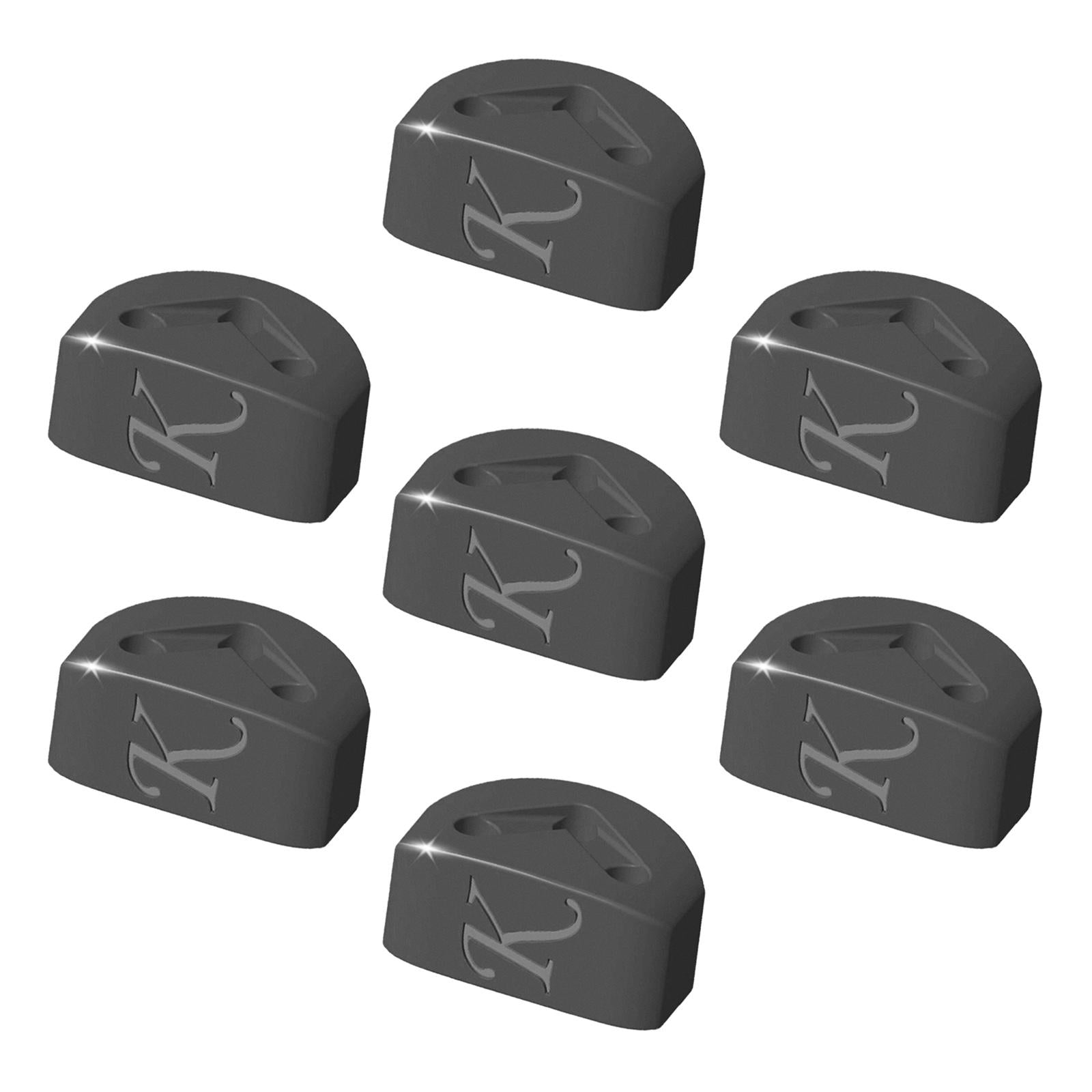 7 Pieces Guitar String Retainer String Buckle for Classical Guitar Accessory Black