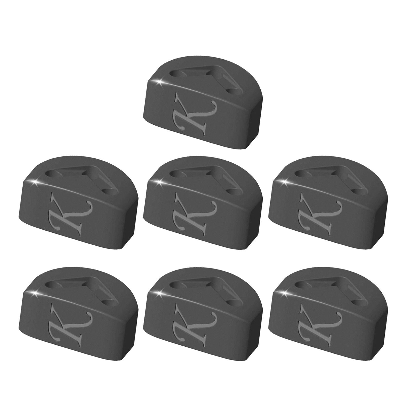 7 Pieces Guitar String Retainer String Buckle for Classical Guitar Accessory Black