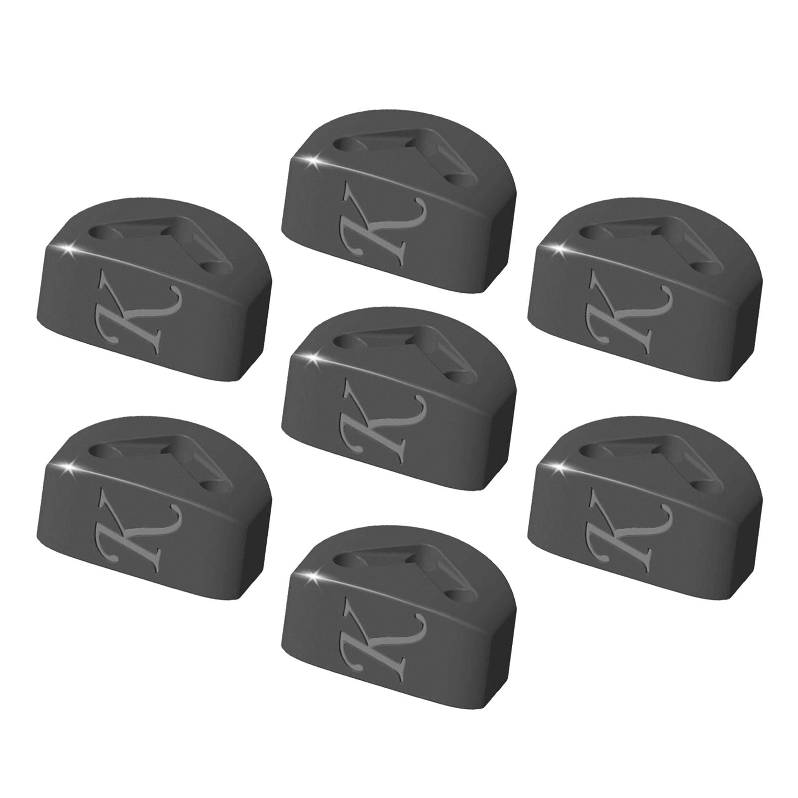 7 Pieces Guitar String Retainer String Buckle for Classical Guitar Accessory Black