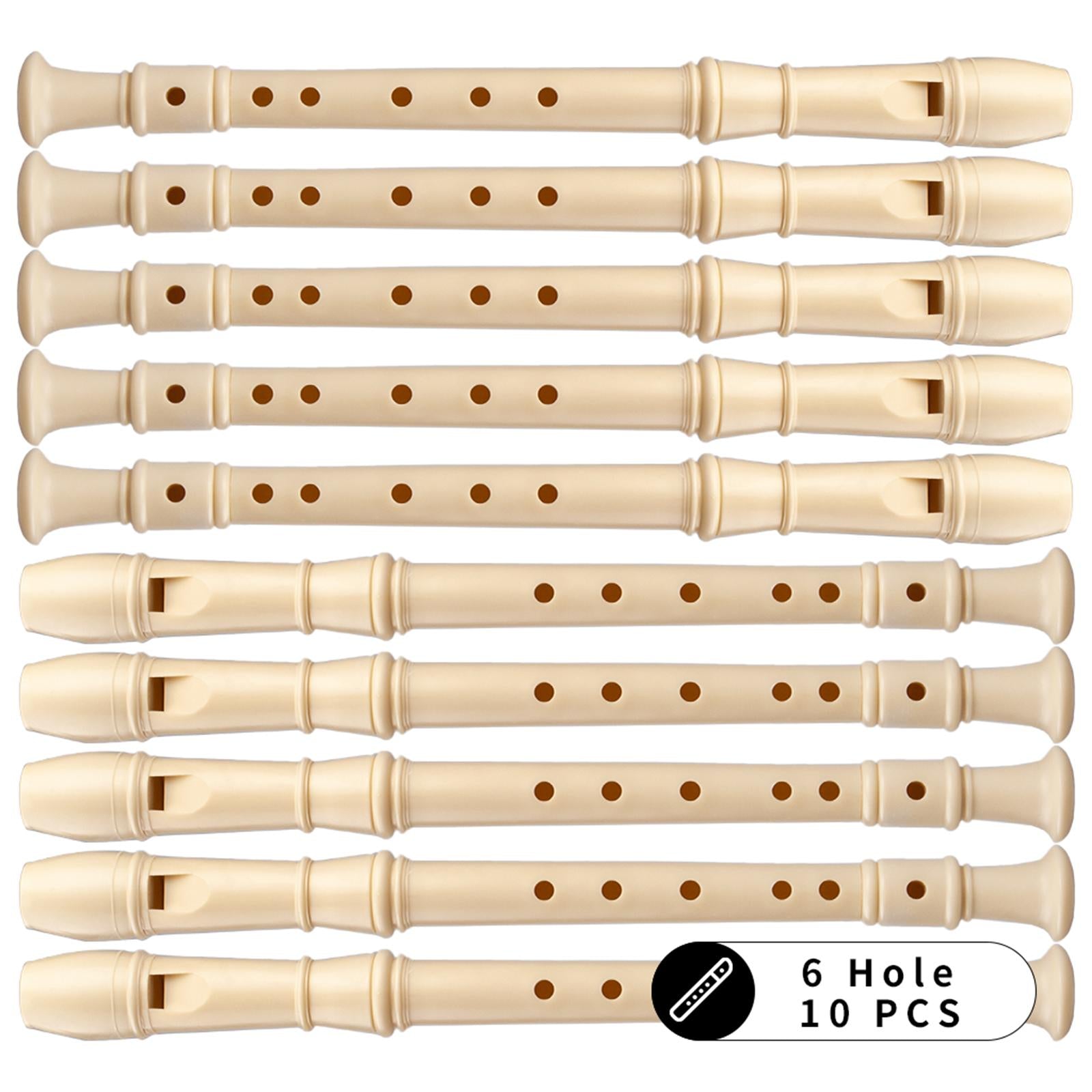 Plastic Recorder Soprano Flute Musical Instrument for Kids Adults Gifts 6 Hole
