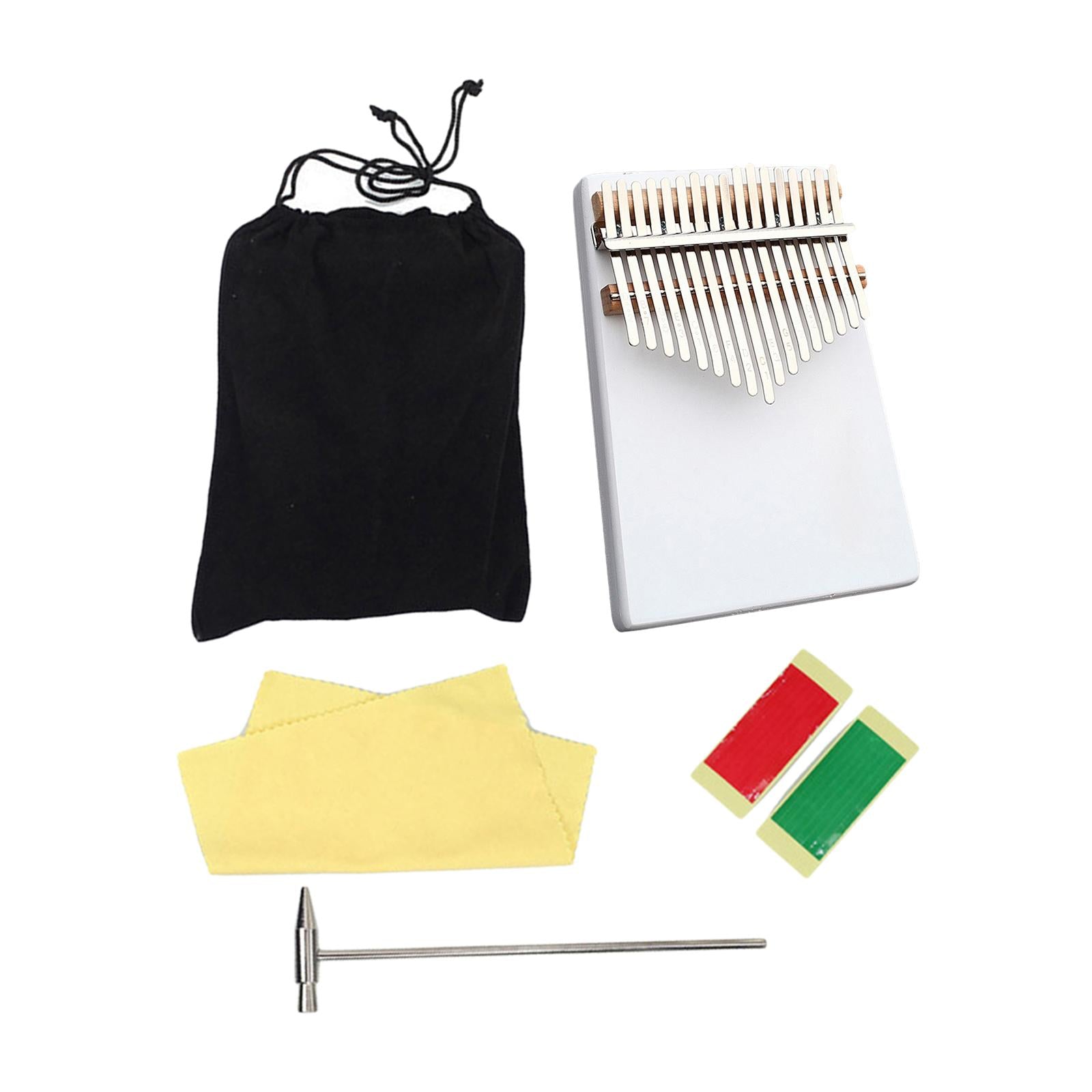 Kalimba Thumb Piano 17 Keys Easy to Play Gift Accessories Beginners White