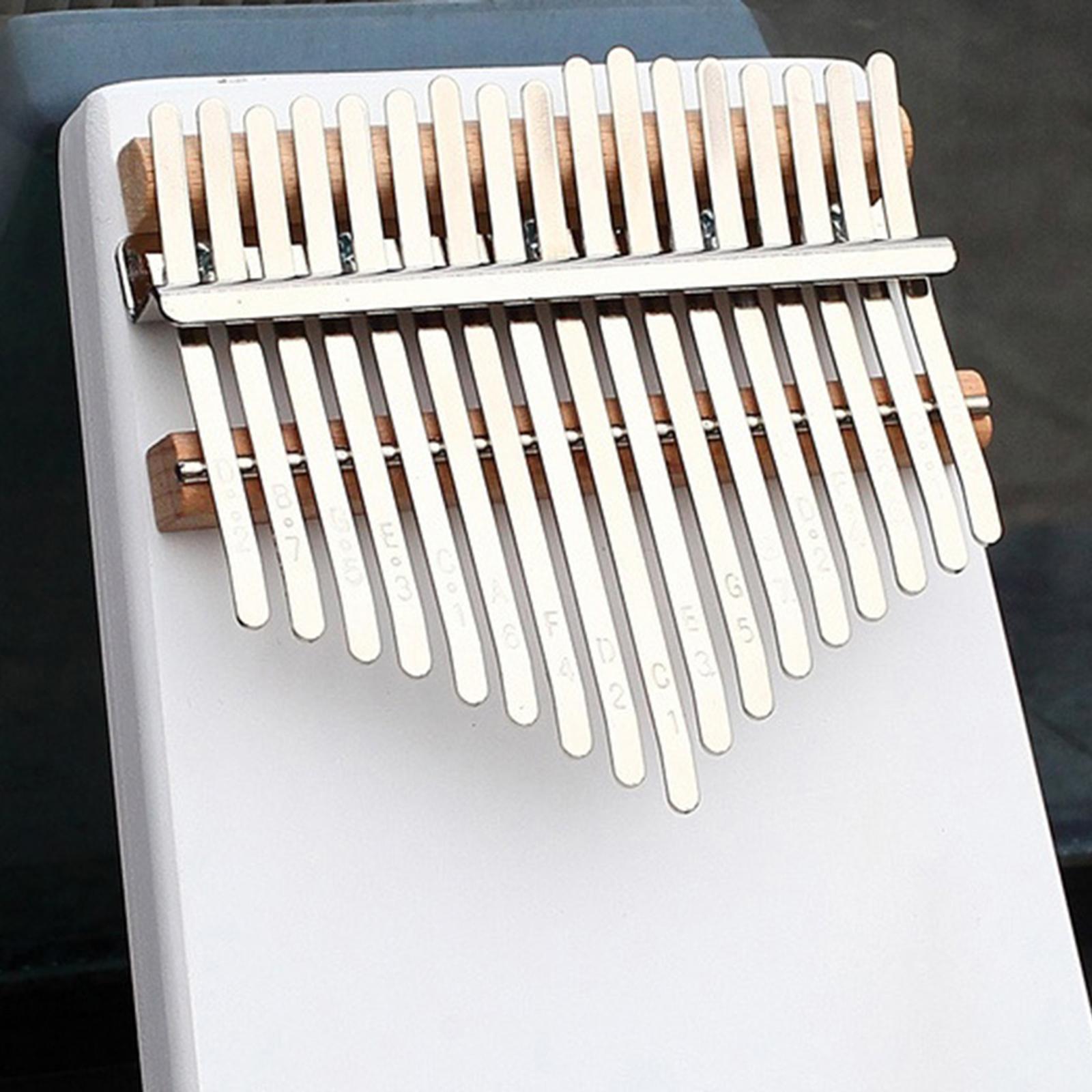 Kalimba Thumb Piano 17 Keys Easy to Play Gift Accessories Beginners White