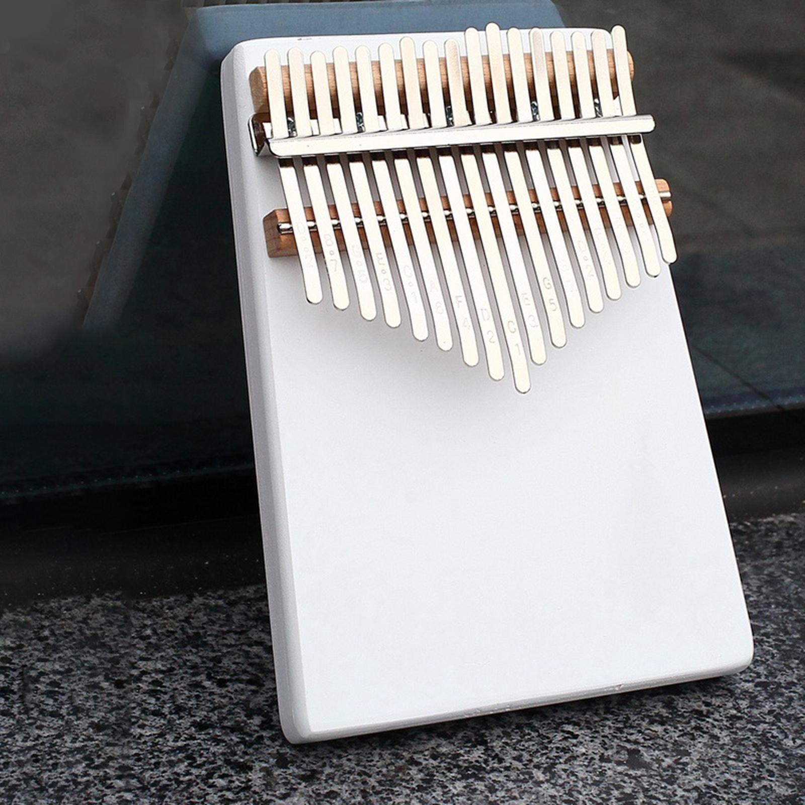 Kalimba Thumb Piano 17 Keys Easy to Play Gift Accessories Beginners White